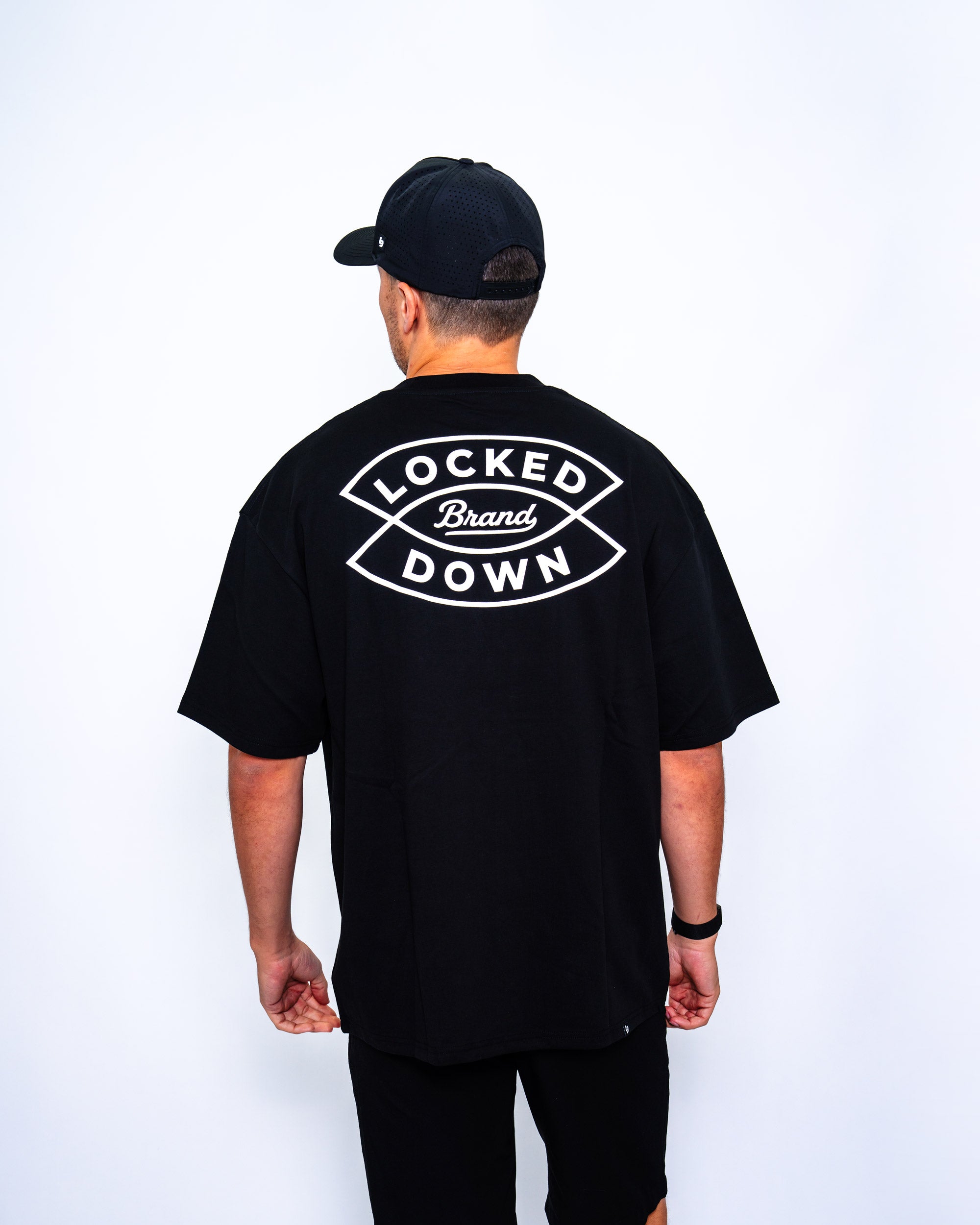 Locked Down Brands Premium Oversized Arrow Tee - Black