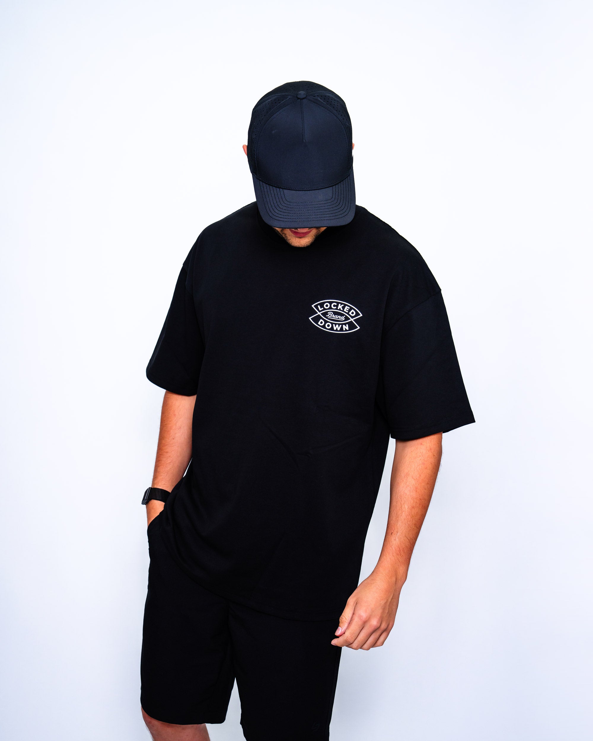 Locked Down Brands Premium Oversized Arrow Tee - Black