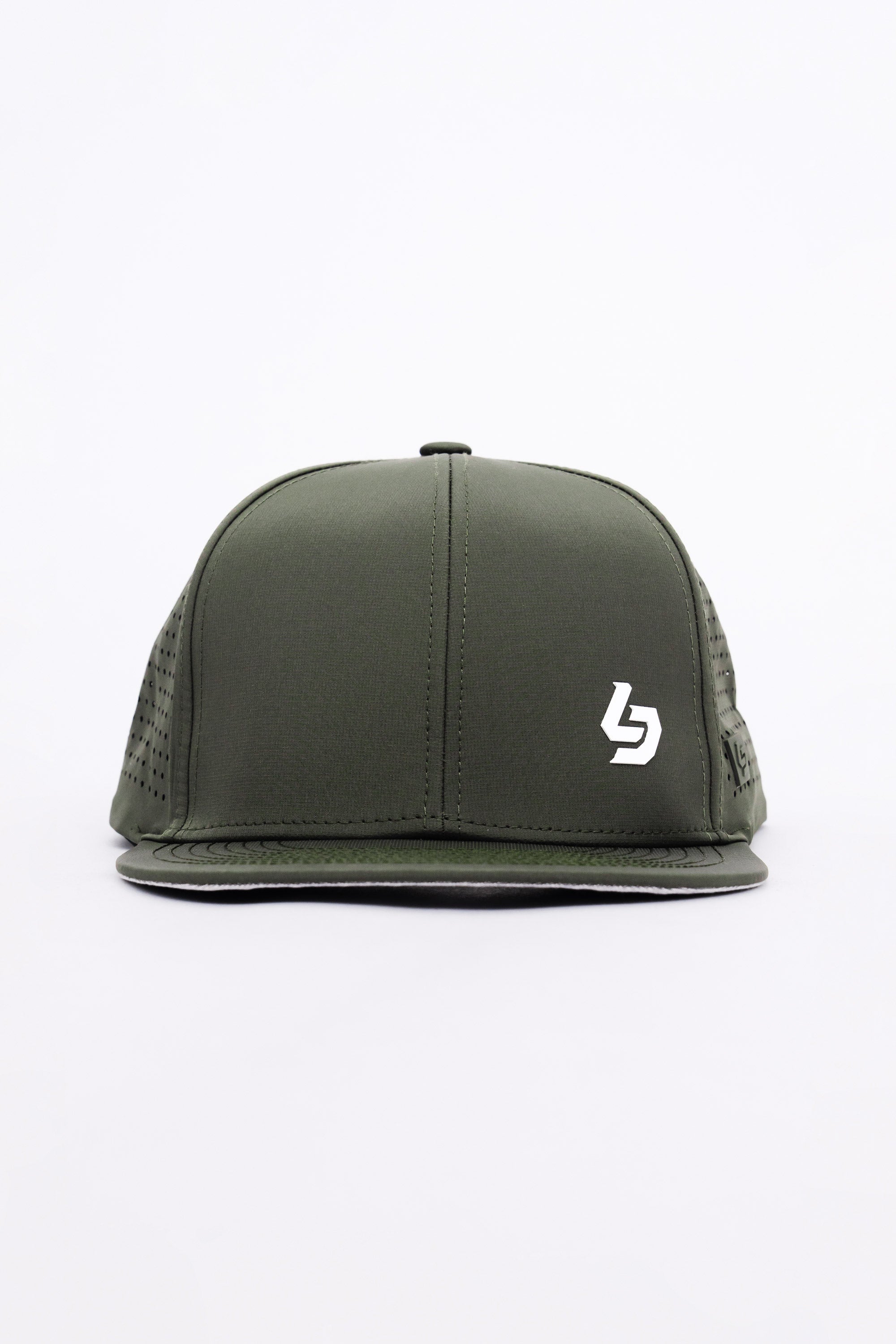 Locked Down Brands Premium Water Resistant BASE Brand Snapback - Olive