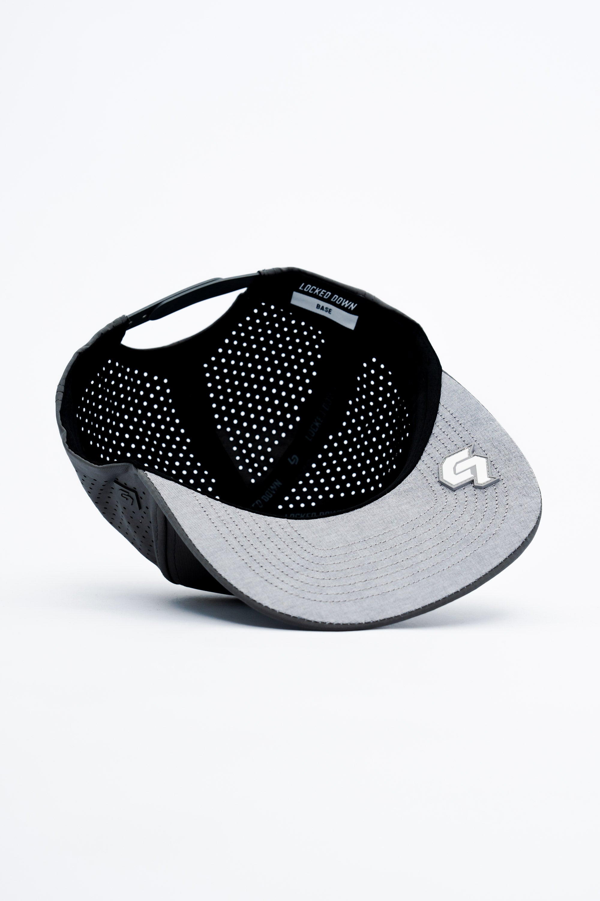 Locked Down Brands Premium Water Resistant BASE Brand Snapback - Graphite