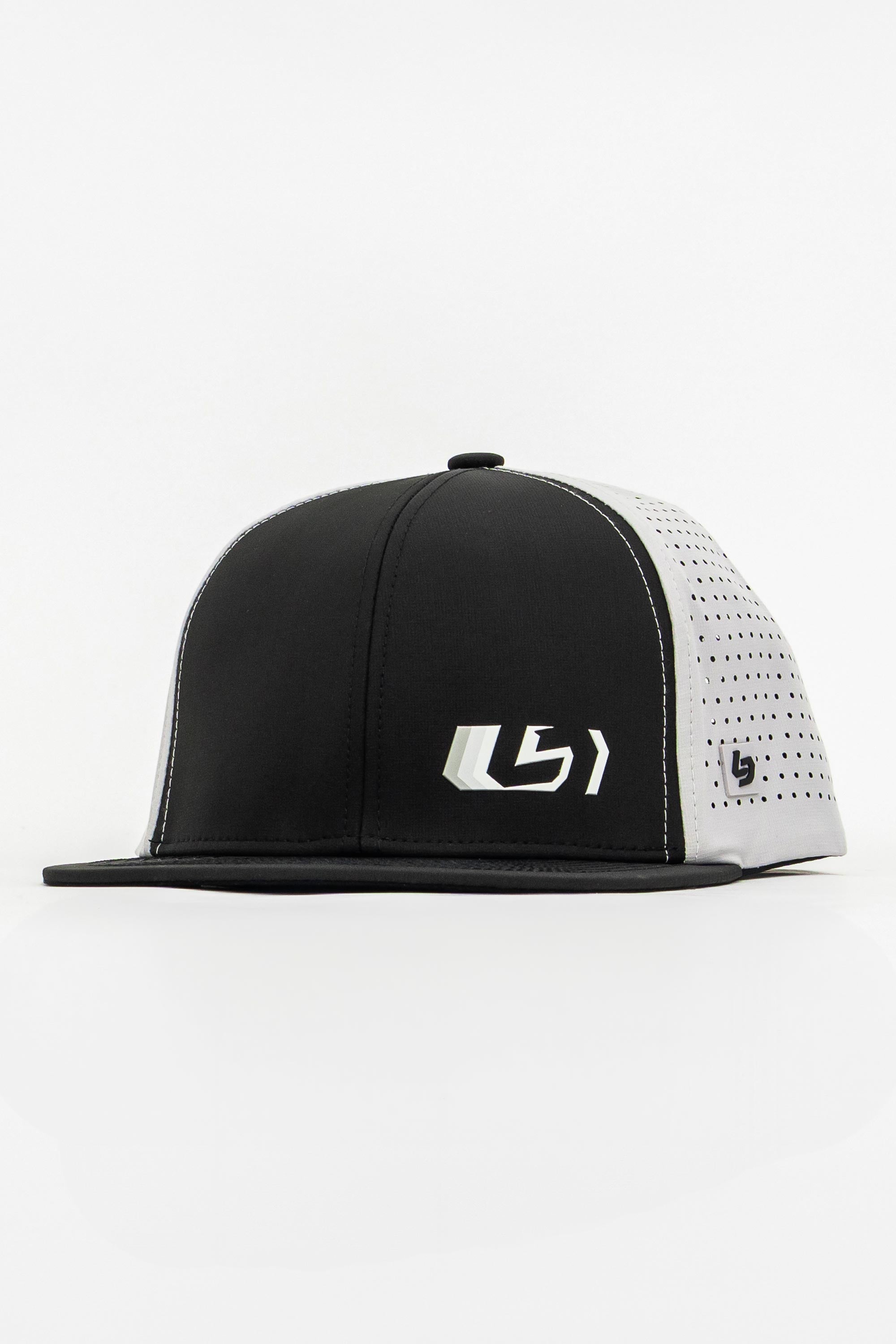 Locked Down Brands Premium Water Resistant BASE Wall Snapback - Black/Stone Grey