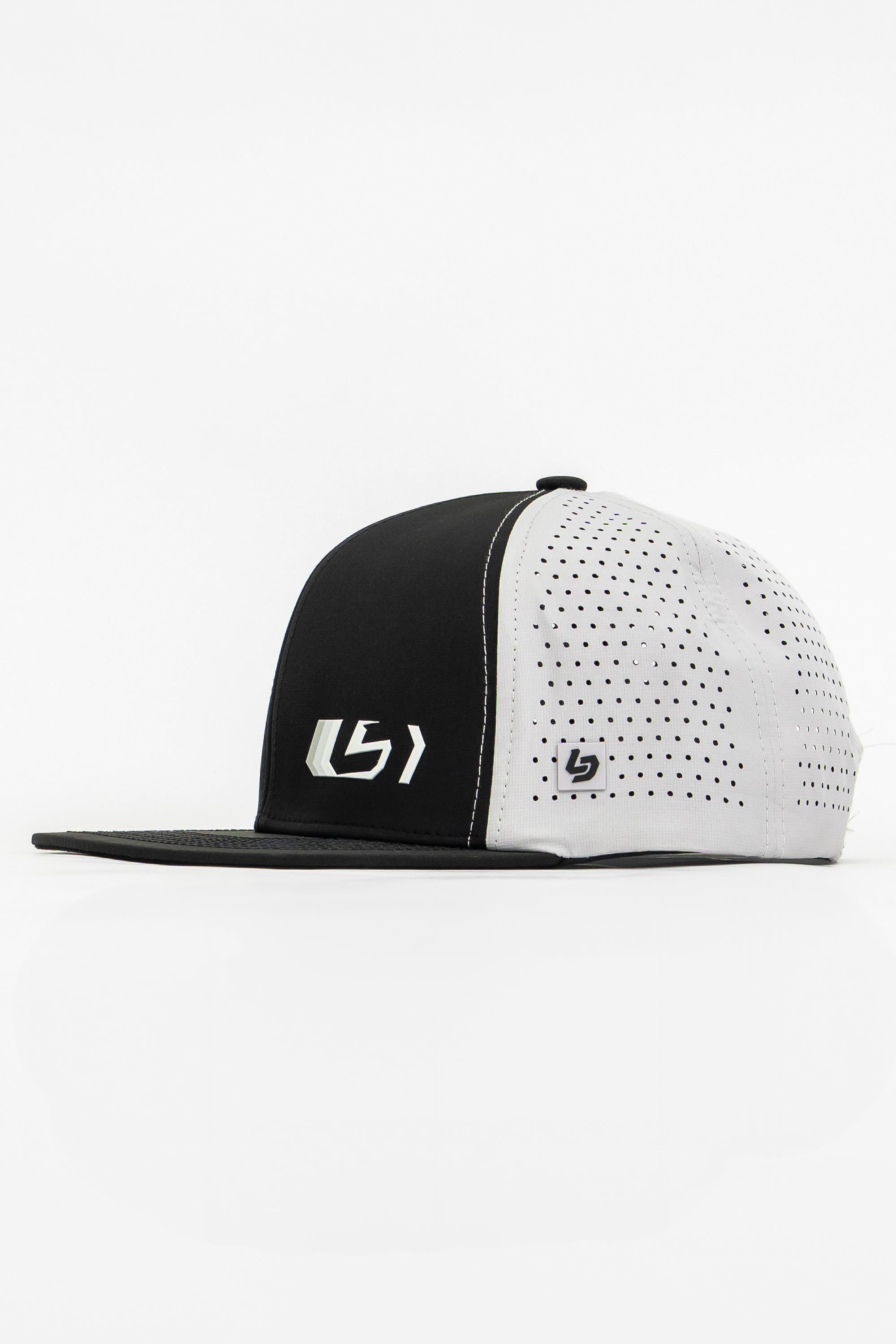 Locked Down Brands Premium Water Resistant BASE Wall Snapback - Black/Stone Grey