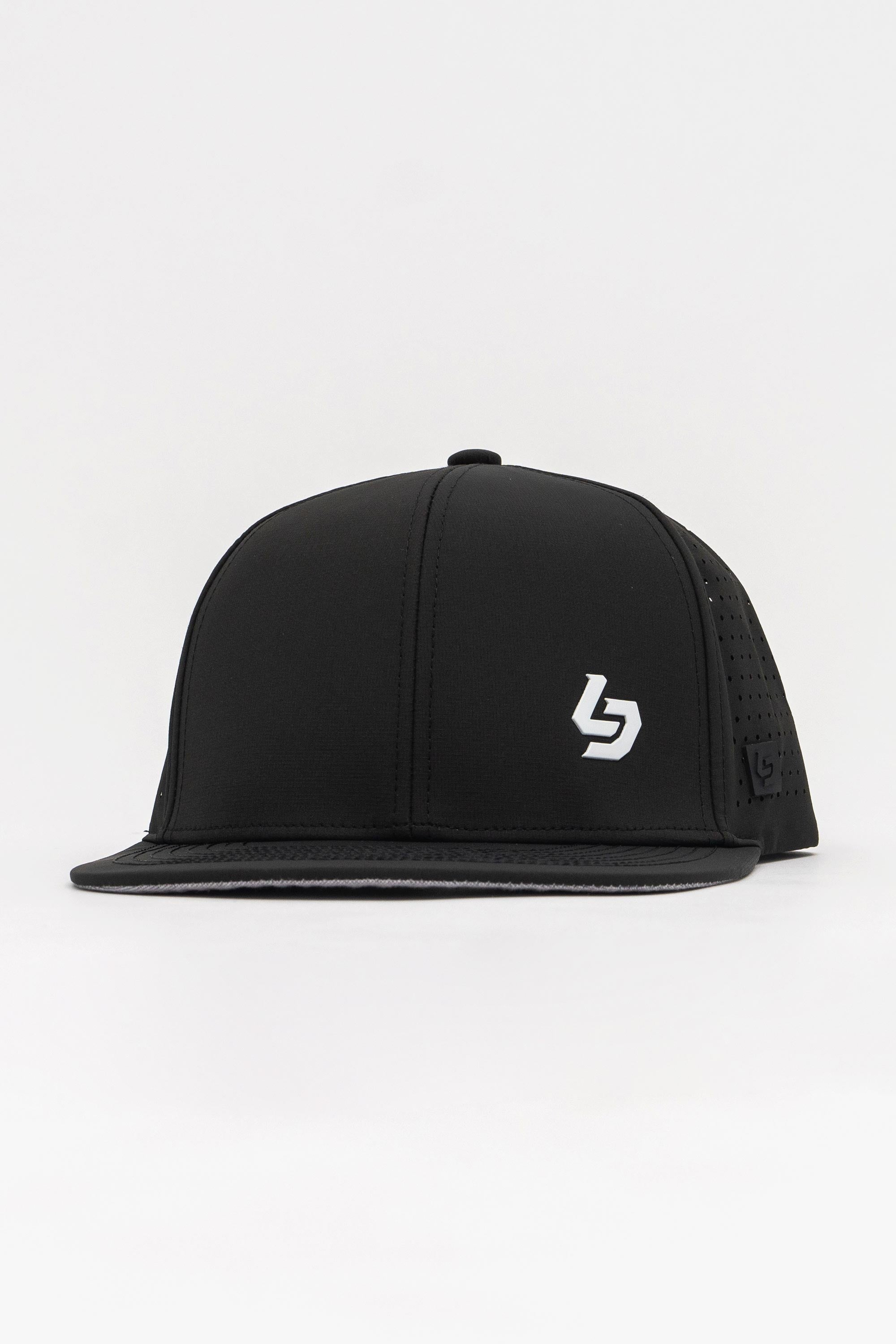 Locked Down Brands Premium Water Resistant BASE Brand Snapback - Black