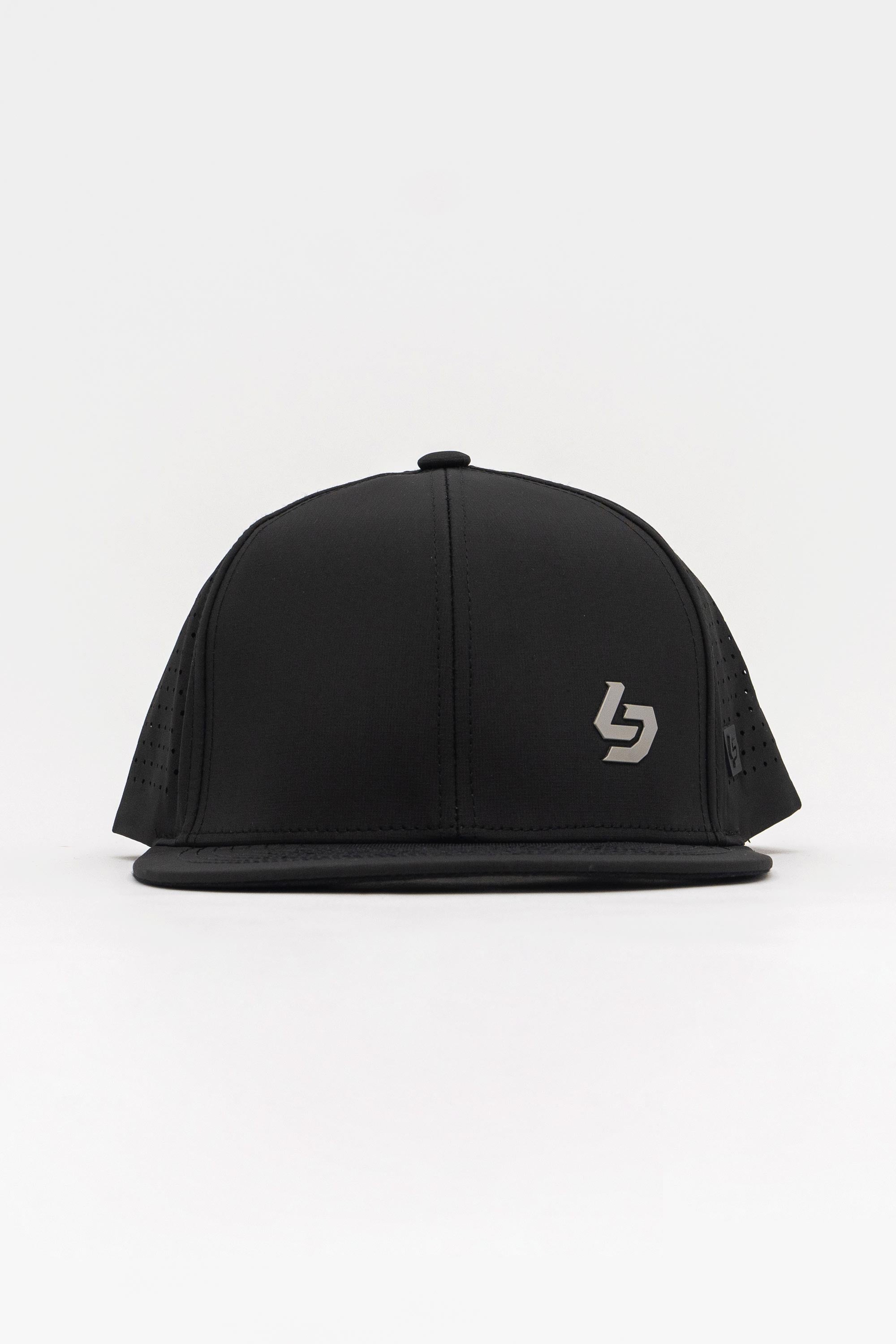 Locked Down Brands Premium Water Resistant BASE Brand Snapback - Blackout