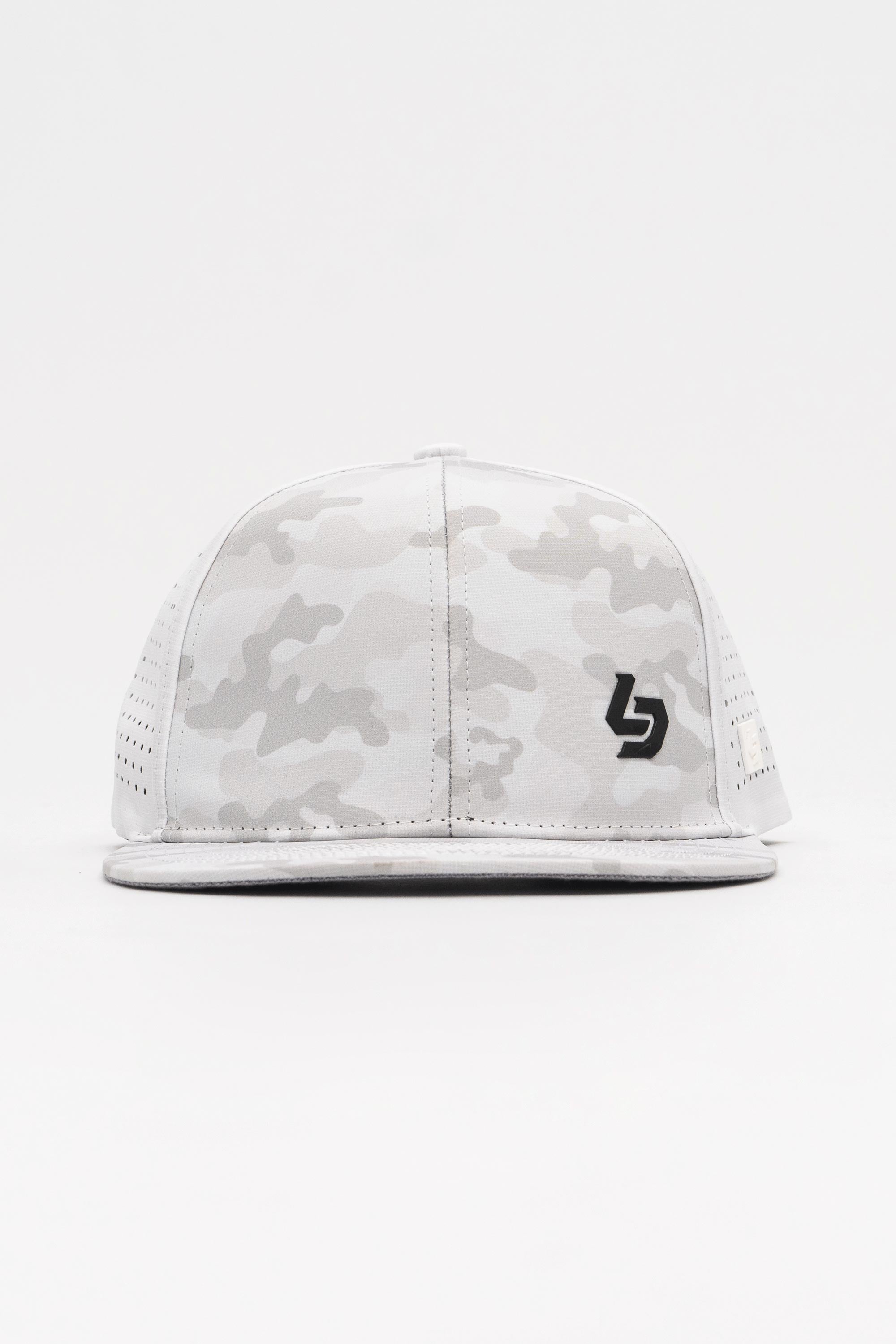 Locked Down Brands Premium Water Resistant BASE Brand Snapback - Snow Camo
