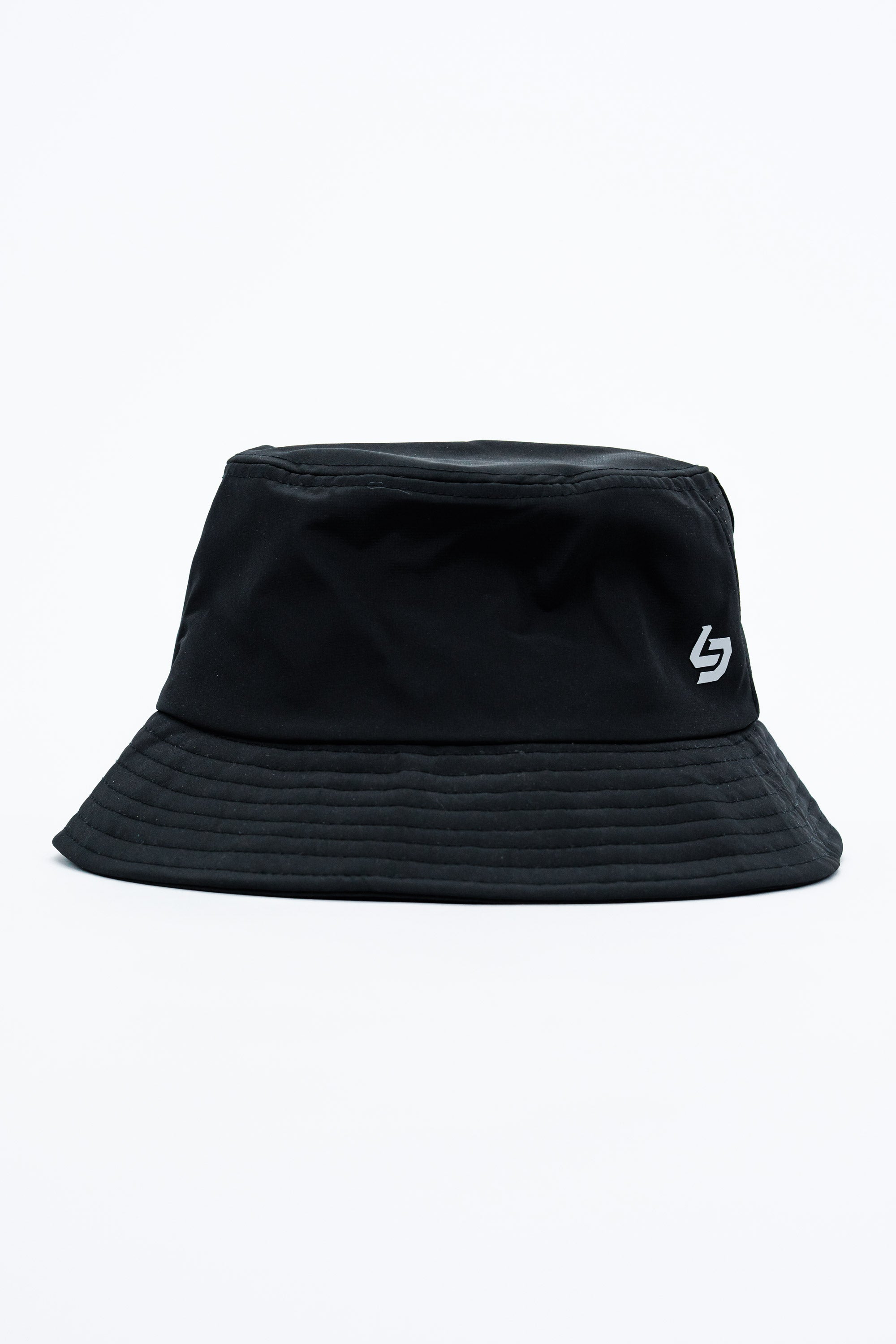 Locked Down Brands Premium Water Resistant Stamp Bucket Hat With Laser Holes - Black