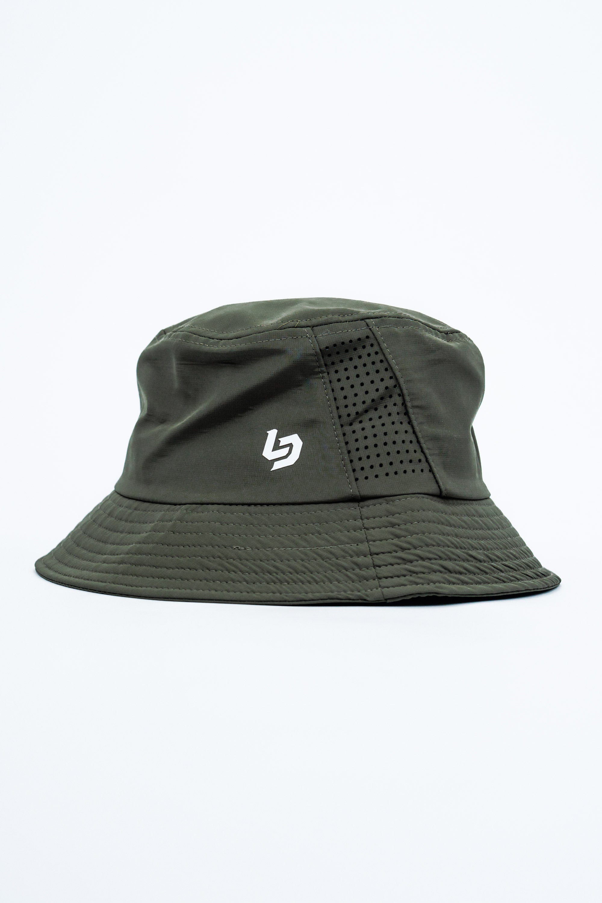 Locked Down Brands Premium Water Resistant Stamp BUCKET Hat - Olive