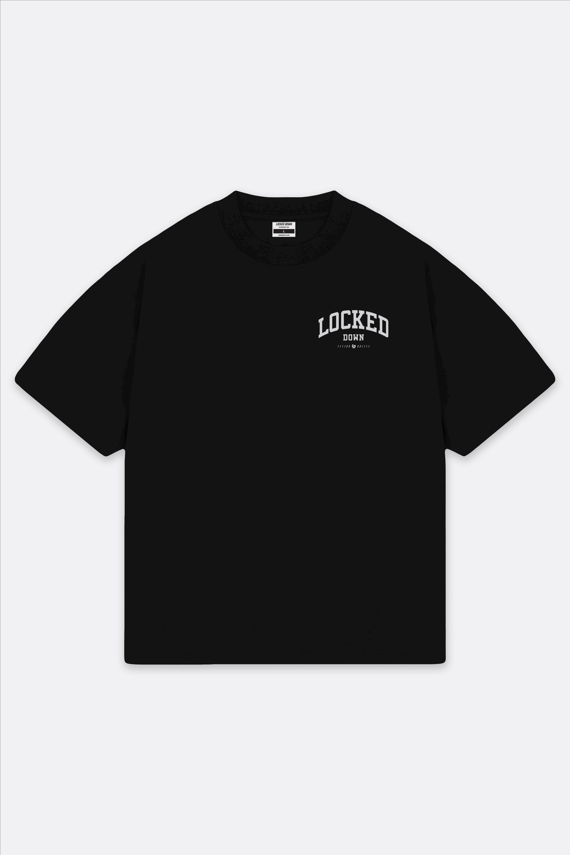 Locked Down Brands Premium Oversized Block Tee - Black