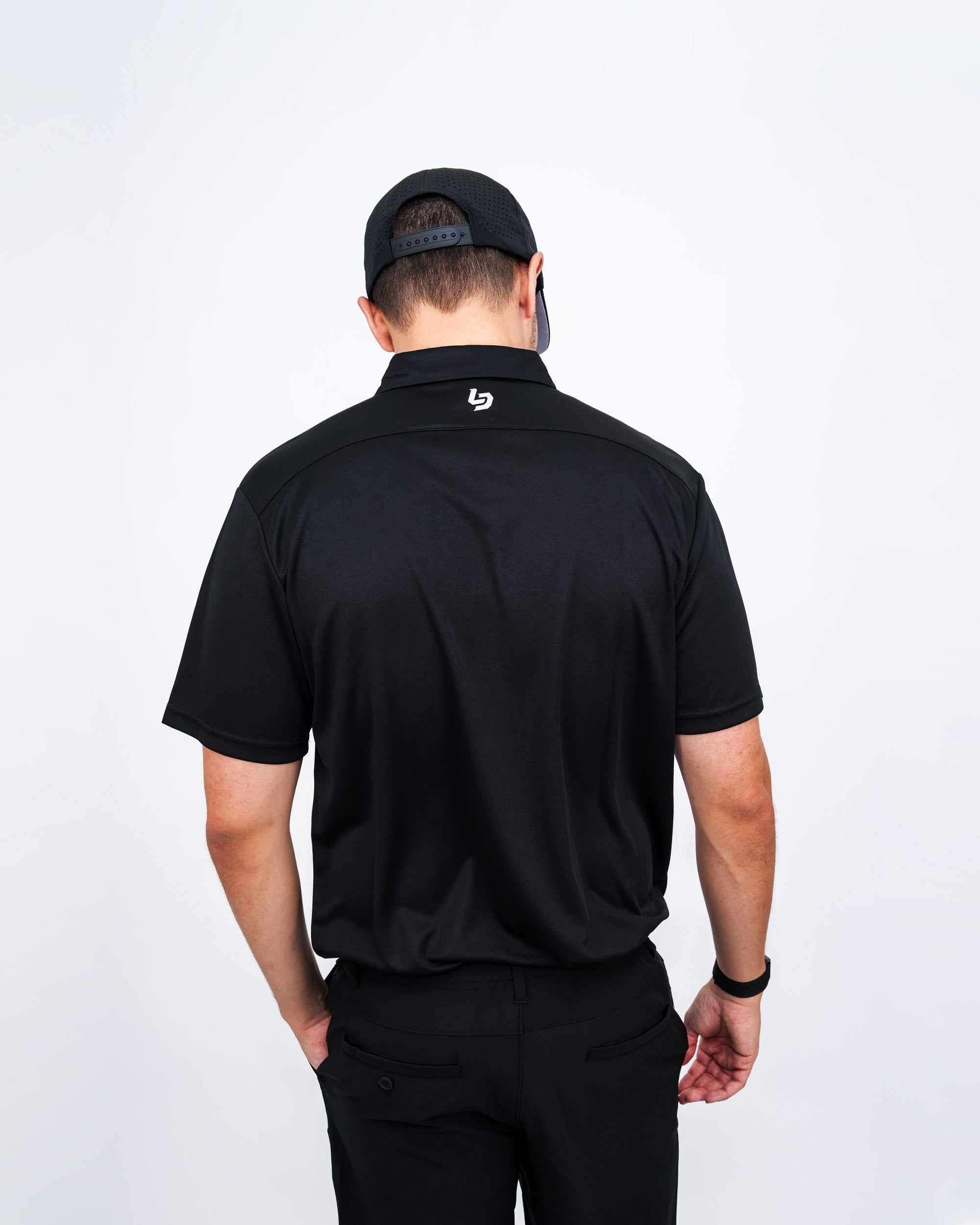 Locked Down Brands Premium Brand Polo - Black