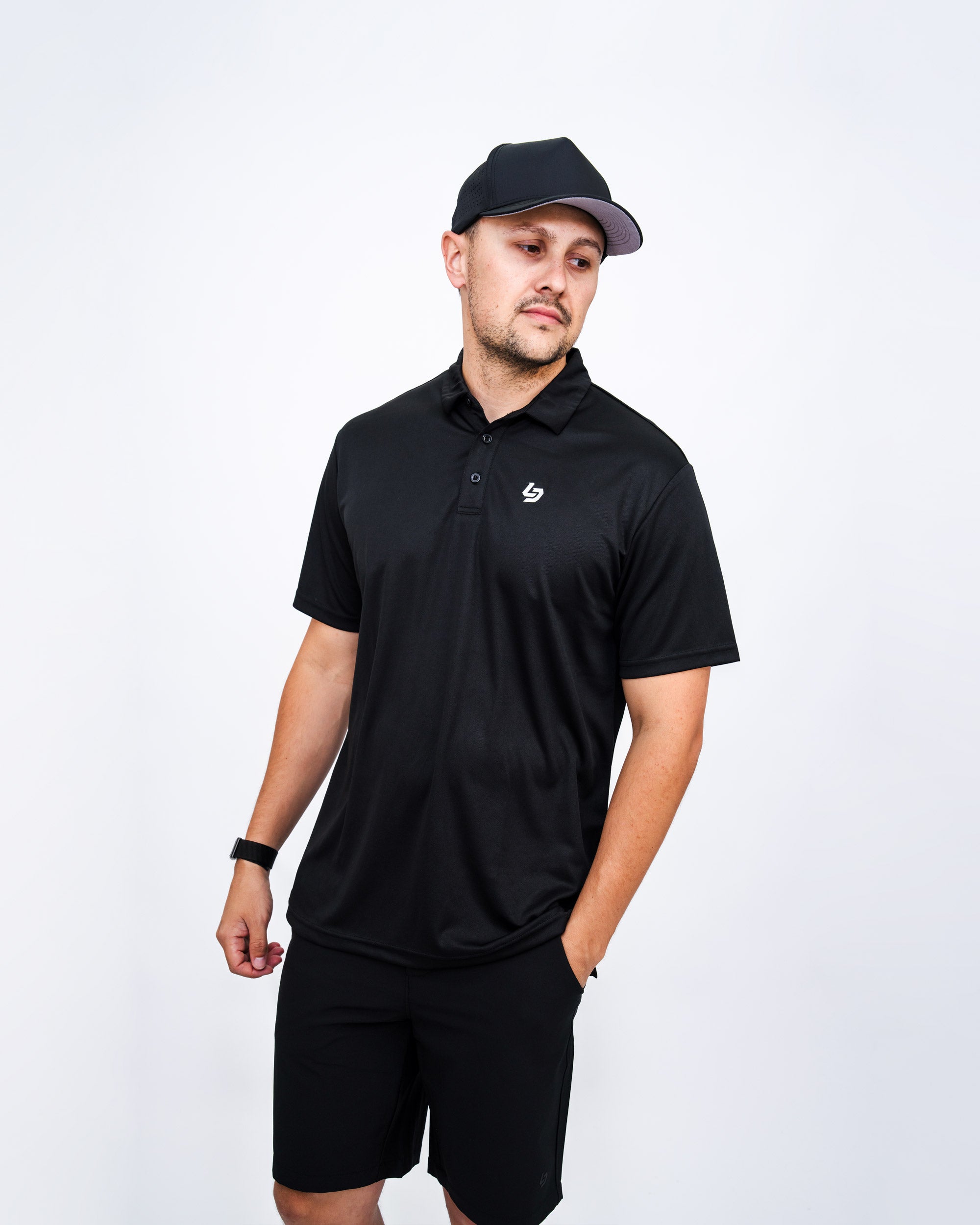Locked Down Brands Premium Brand Polo - Black