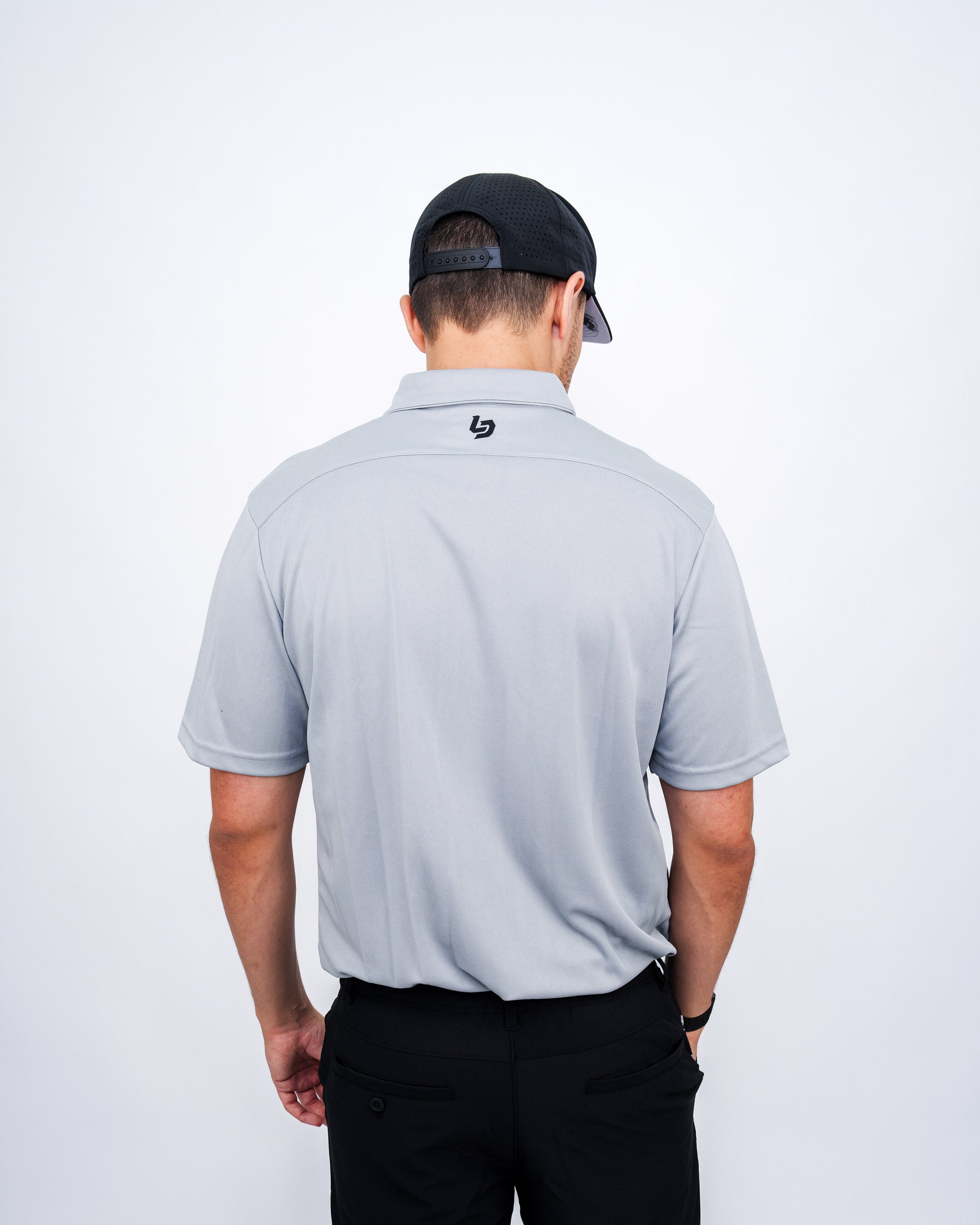 Locked Down Brands Premium Brand Polo - Stone Grey