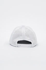 Locked Down Brands Premium Water Resistant CLASSIC Brand Snapback - Snow Camo | Back View
