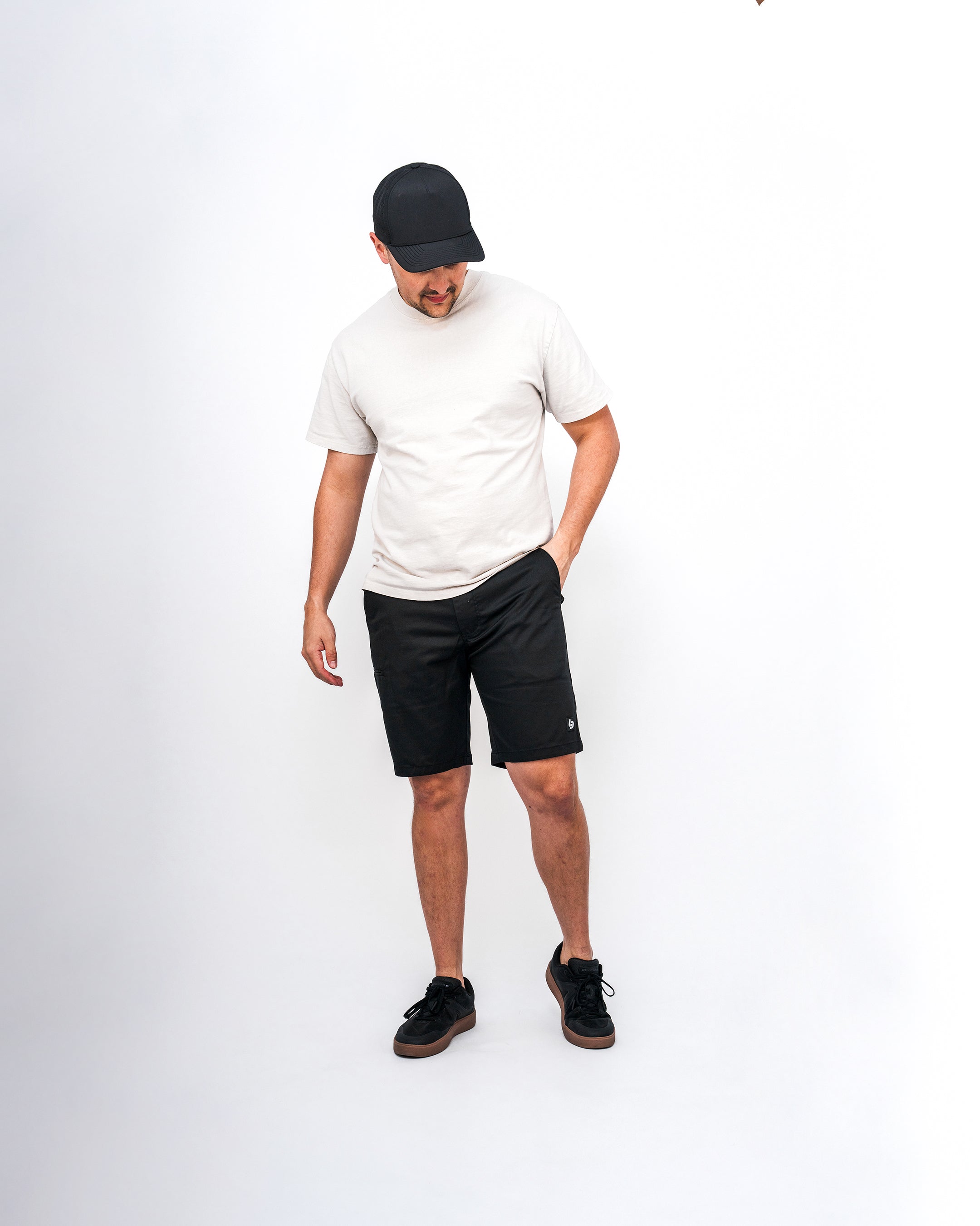 Locked Down Brands Premium Cargo Track Short - Black
