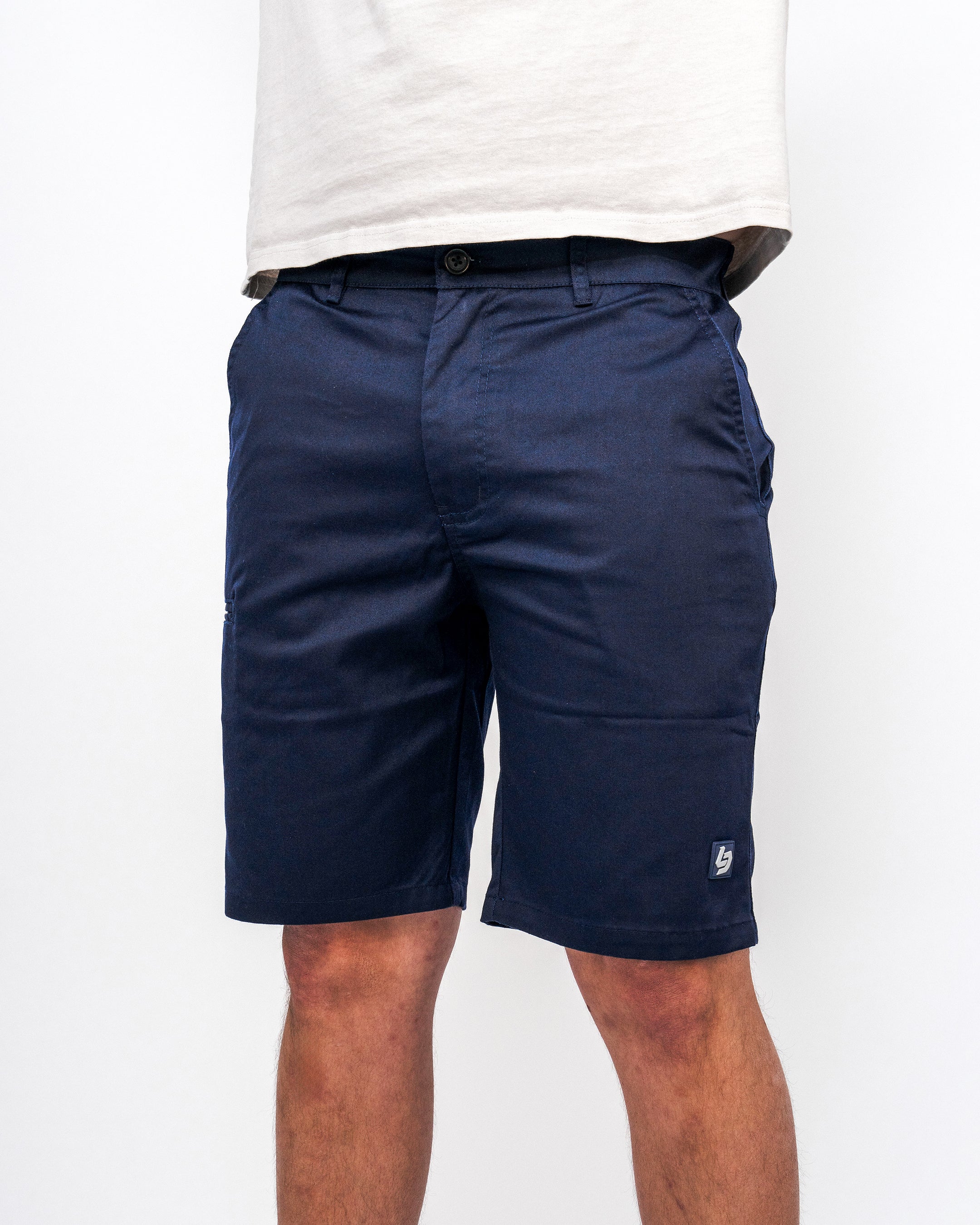 Locked Down Brands Premium Cargo Track Short - Navy