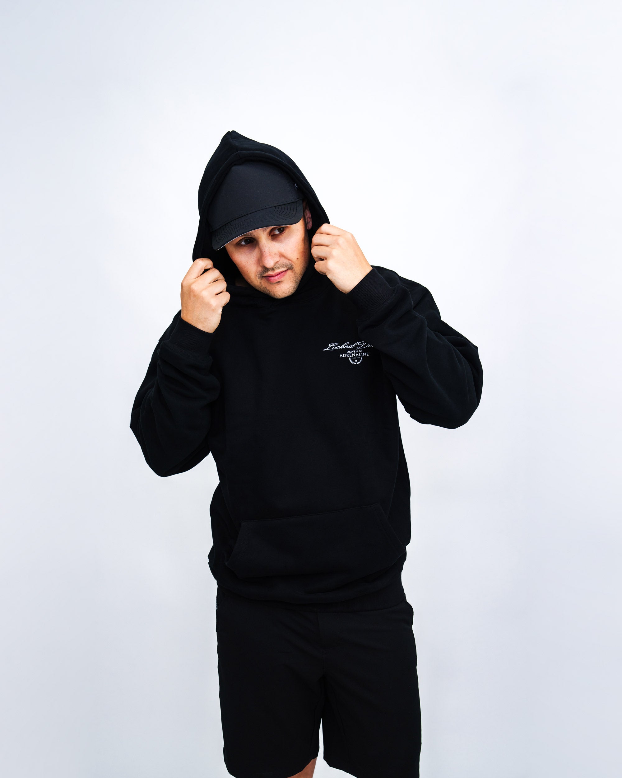 Locked Down Brands Premium Oversized Cooldown Hoodie - Black