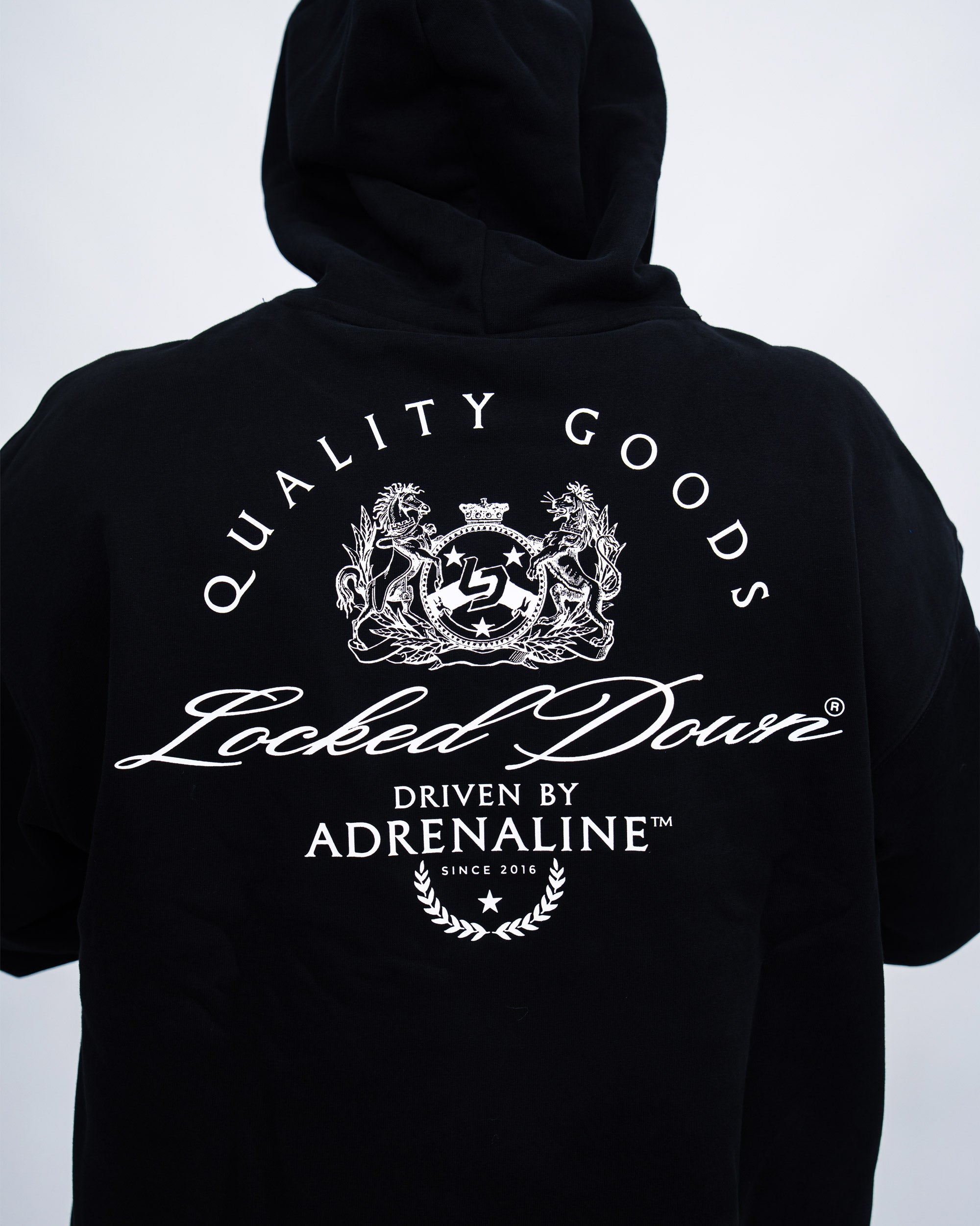 Locked Down Brands Premium Oversized Cooldown Hoodie - Black