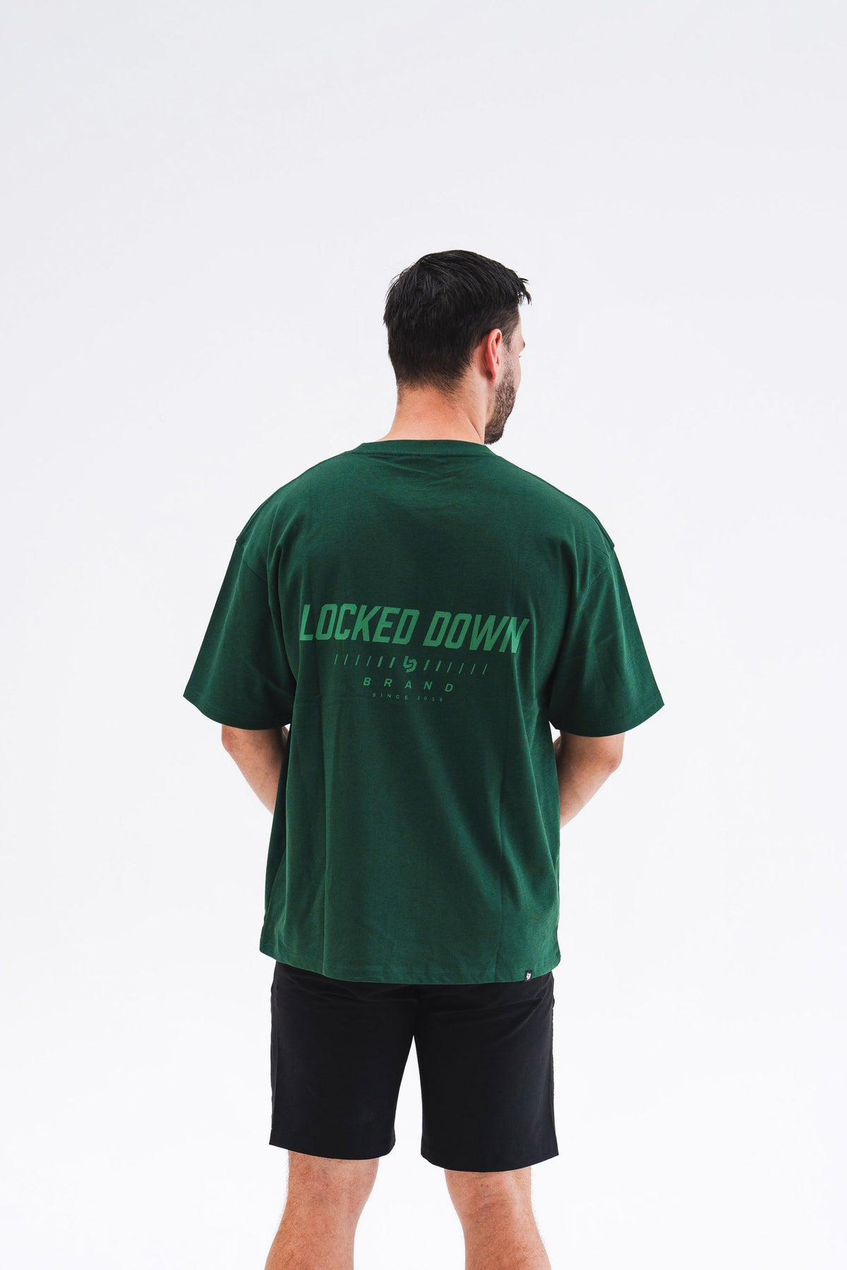 Locked Down Brands Premium Oversized Core Tee - Racing Green