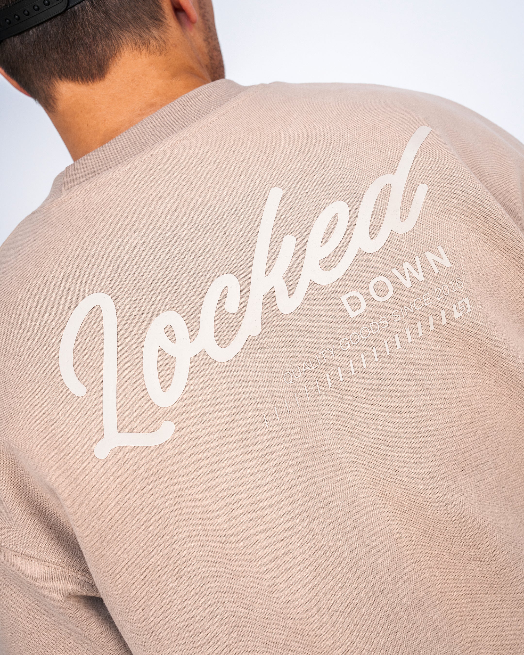 Locked Down Brands Premium Flow Crewneck Tee - Sand