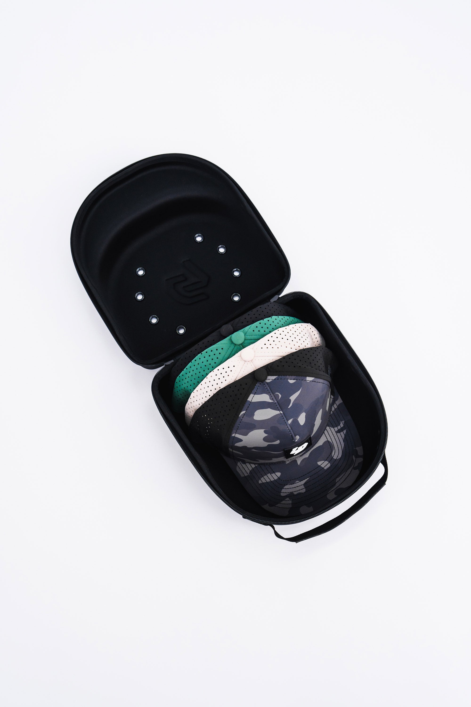 Locked Down Brands hat travel, carry case. Fits a total of four hats.