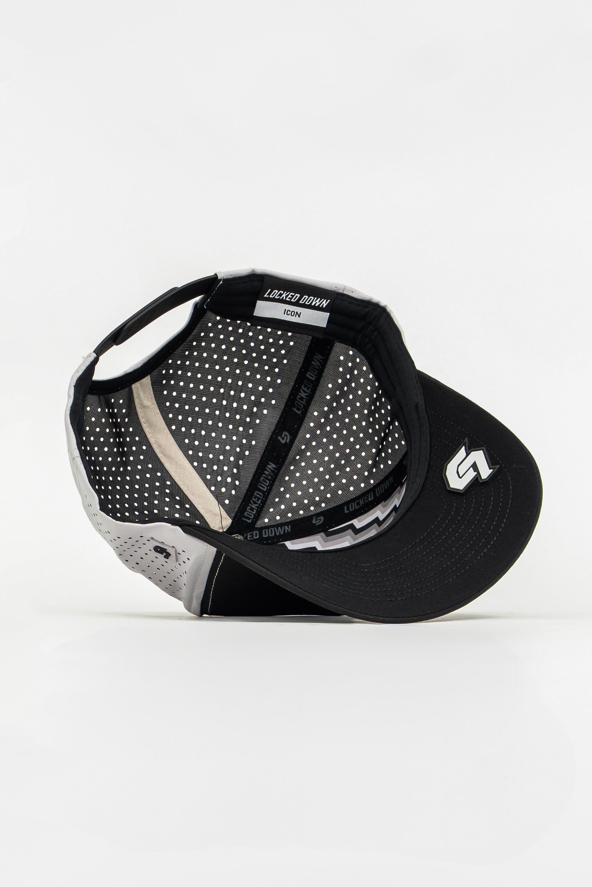 Locked Down Brands Premium Water Resistant ICON Wall Snapback - Black/Stone Grey