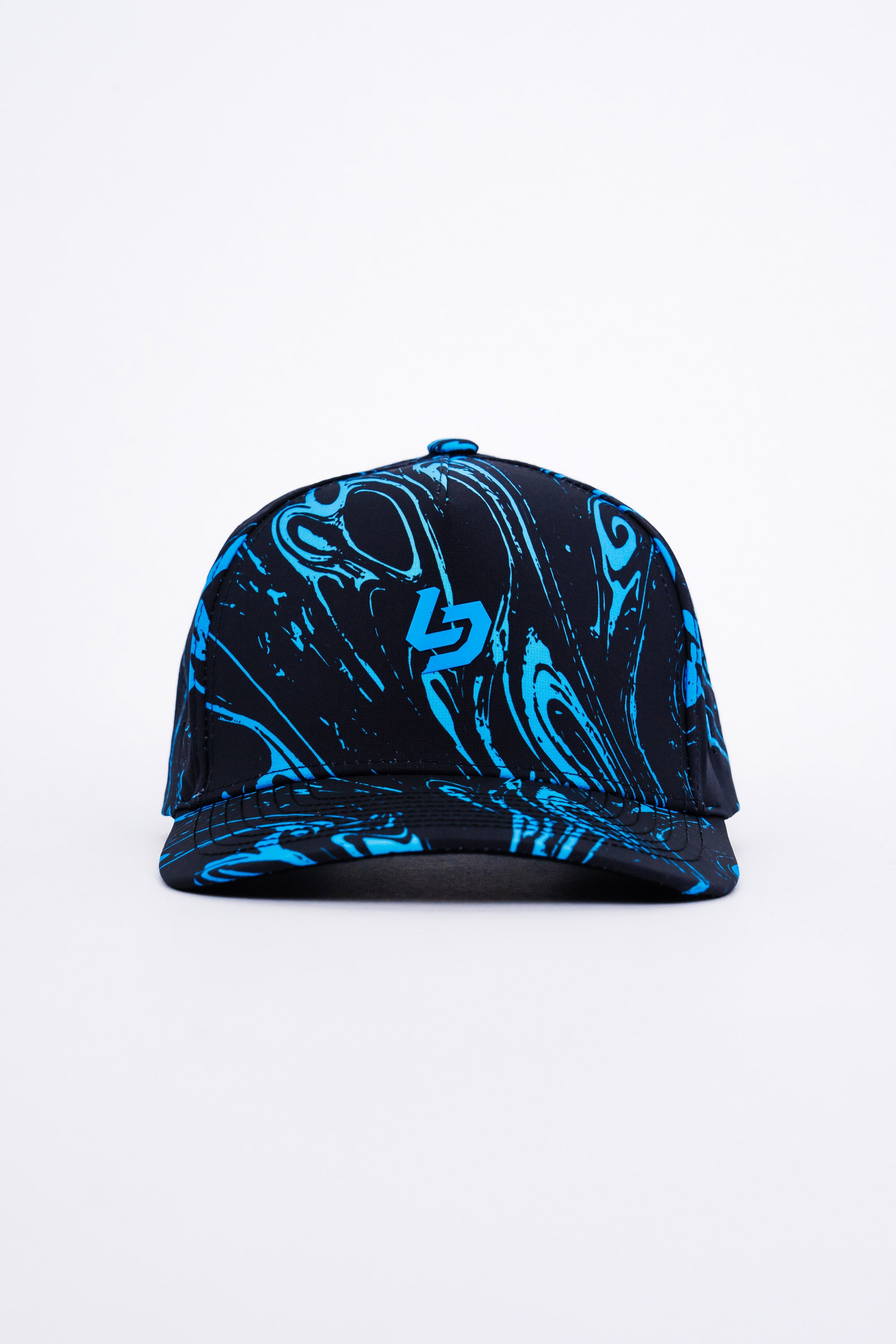 Locked Down Brands Premium Water Resistant ICON LD Limited Snapback - Blue Acid