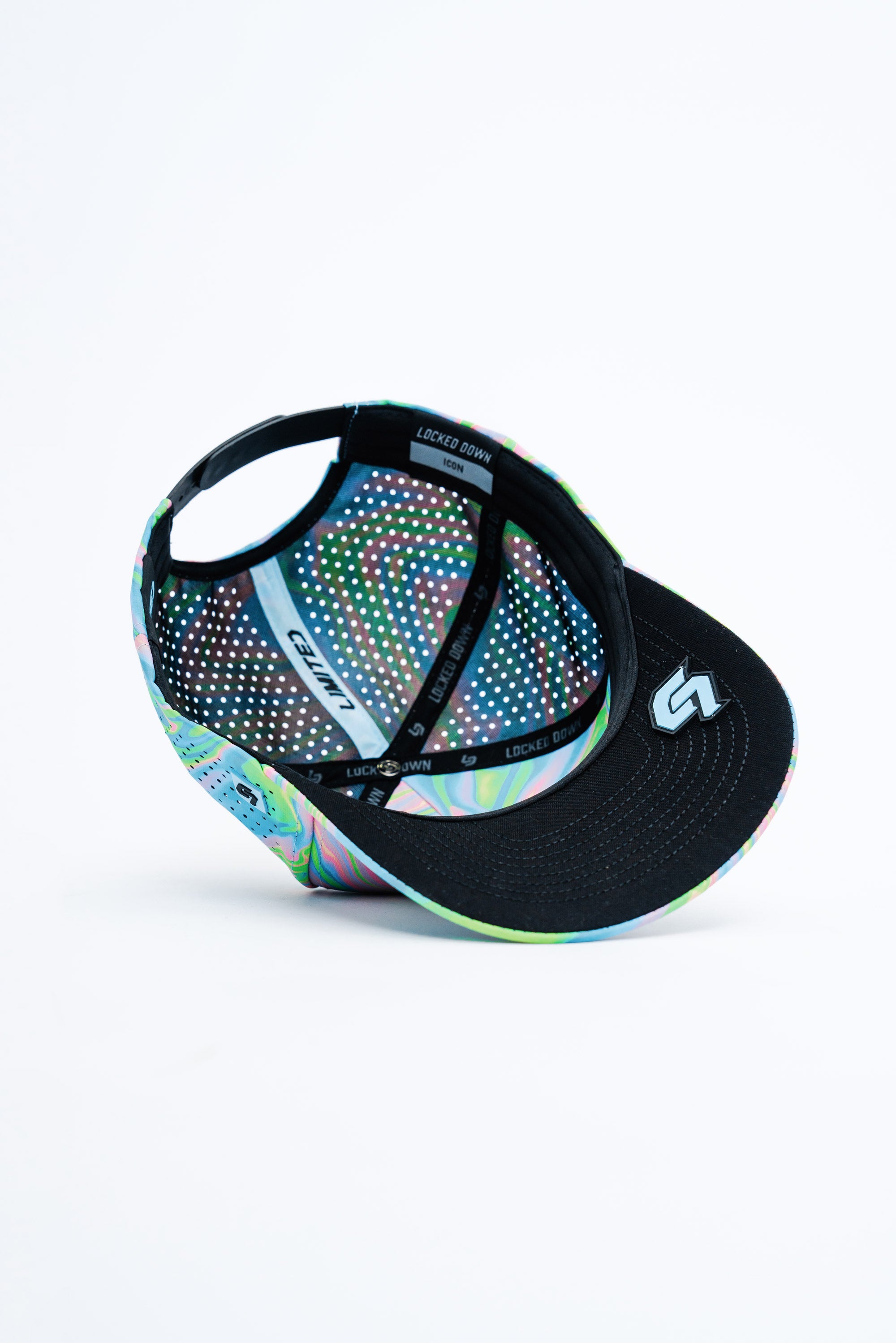 Locked Down Brands Premium Water Resistant ICON LD Limited Snapback - Rainbow