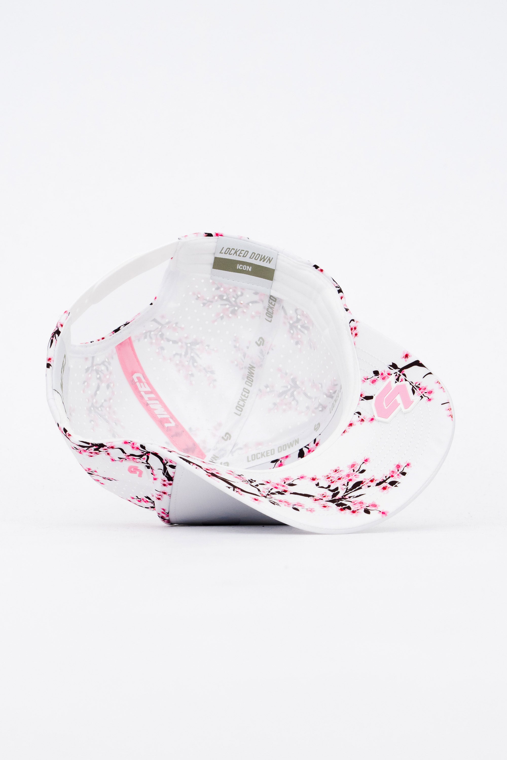 Locked Down Brands Premium Water Resistant ICON LD Limited Snapback - Cherry Blossom