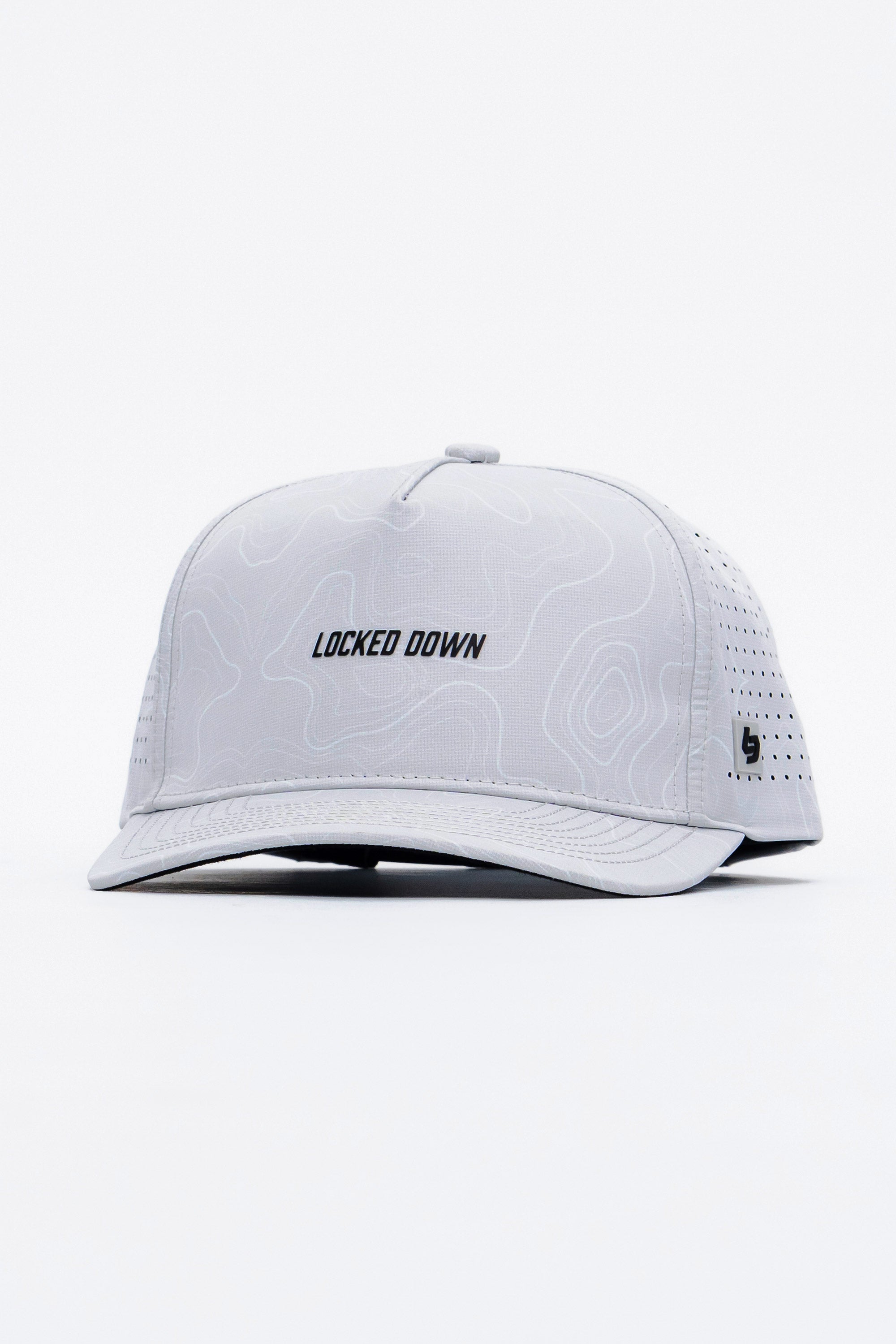 Locked Down Brands Premium Water Resistant ICON LD Limited Snapback - Topographic