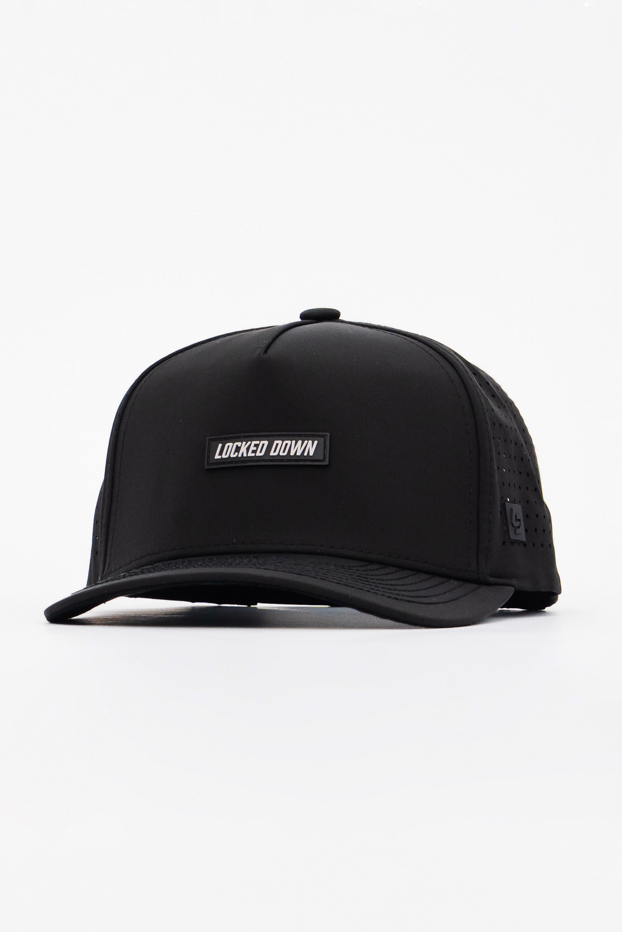Locked Down Brands Premium Water Resistant ICON Logo Snapback - Blackout