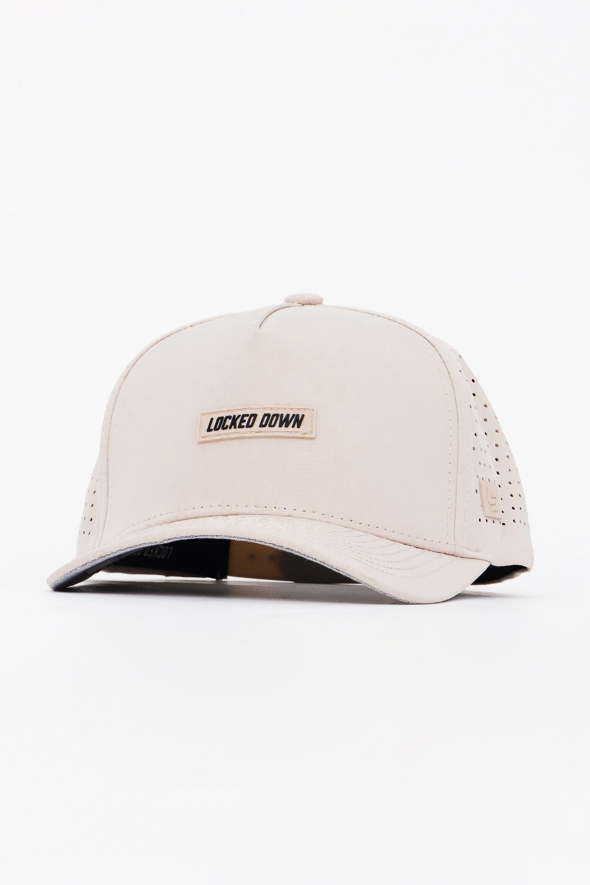 Locked Down Brands Premium Water Resistant ICON Logo Snapback - Bone