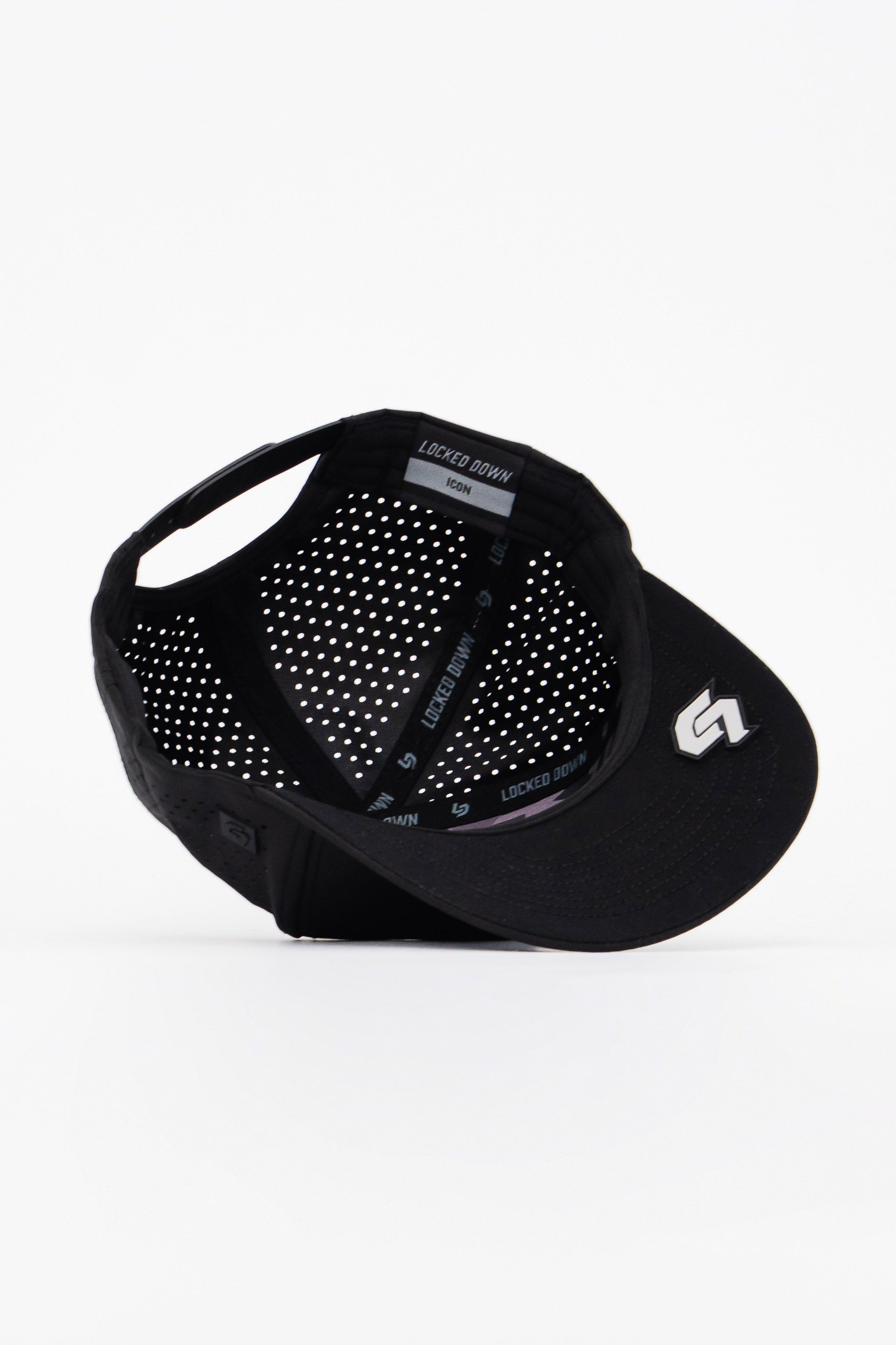 Locked Down Brands Premium Water Resistant ICON Logo Snapback - Blackout