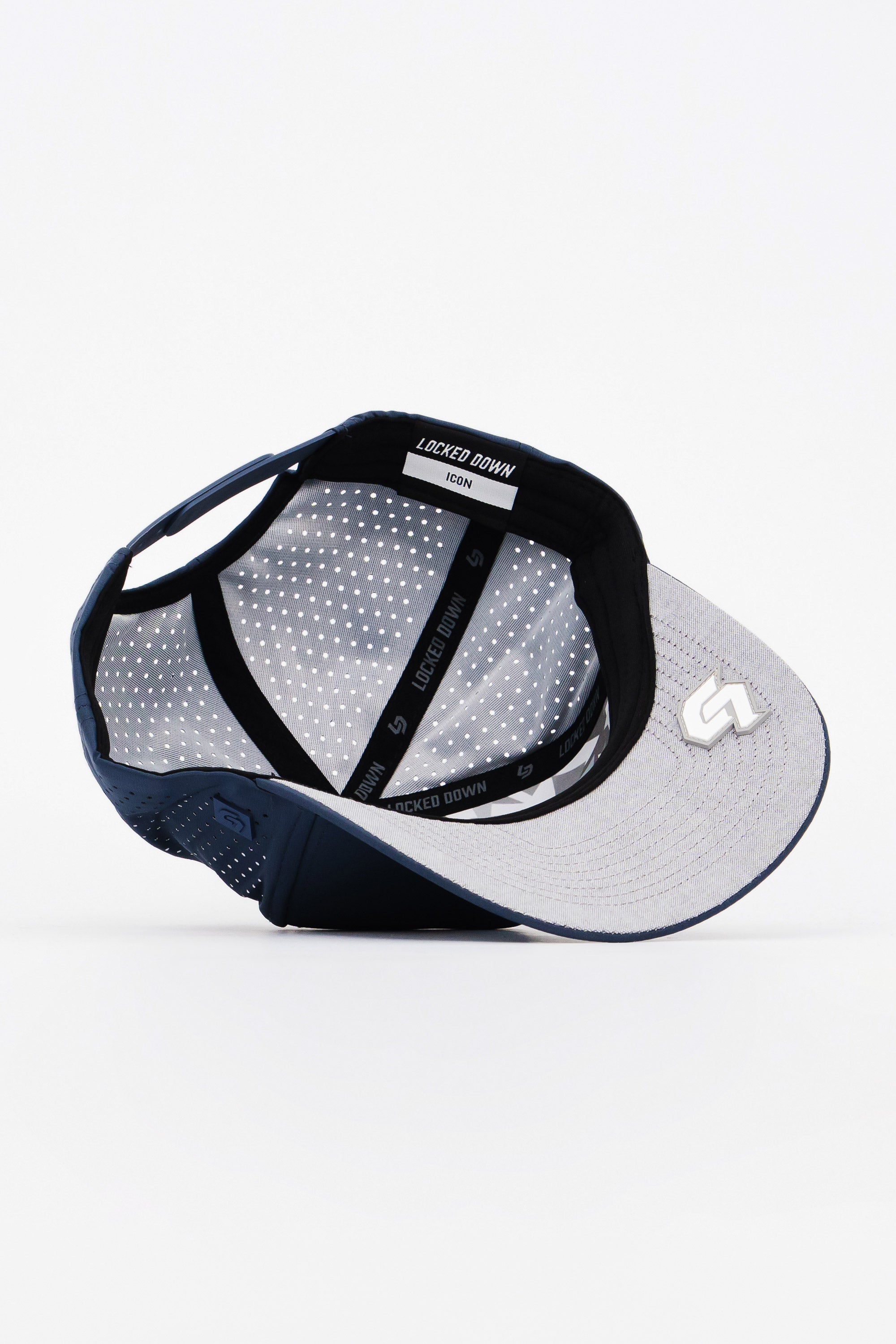 Locked Down Brands Premium Water Resistant ICON Logo Snapback - Slate