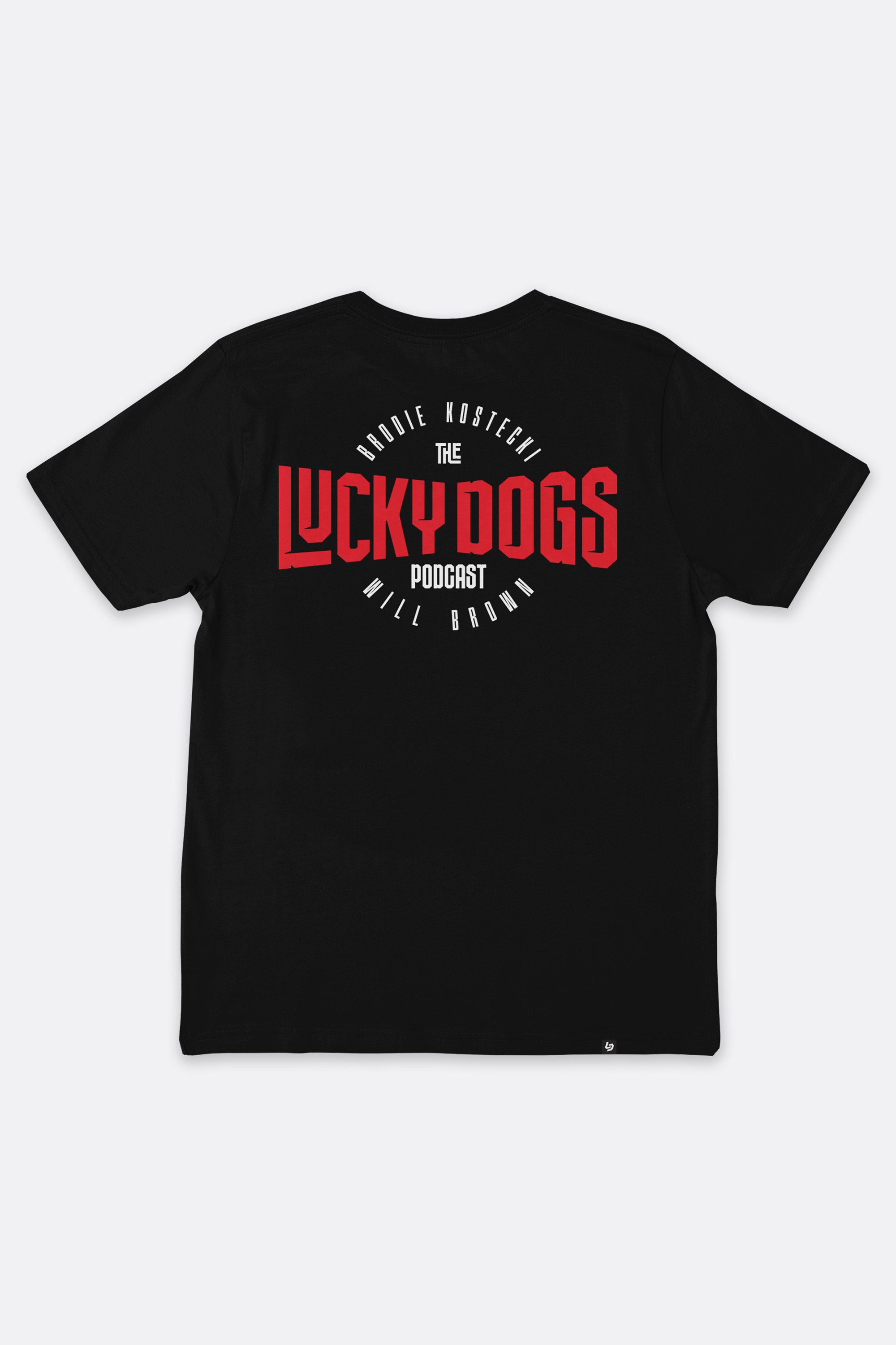 Locked Down Brands Premium Box Fit Lucky Dogs Collaboration Tee - Black