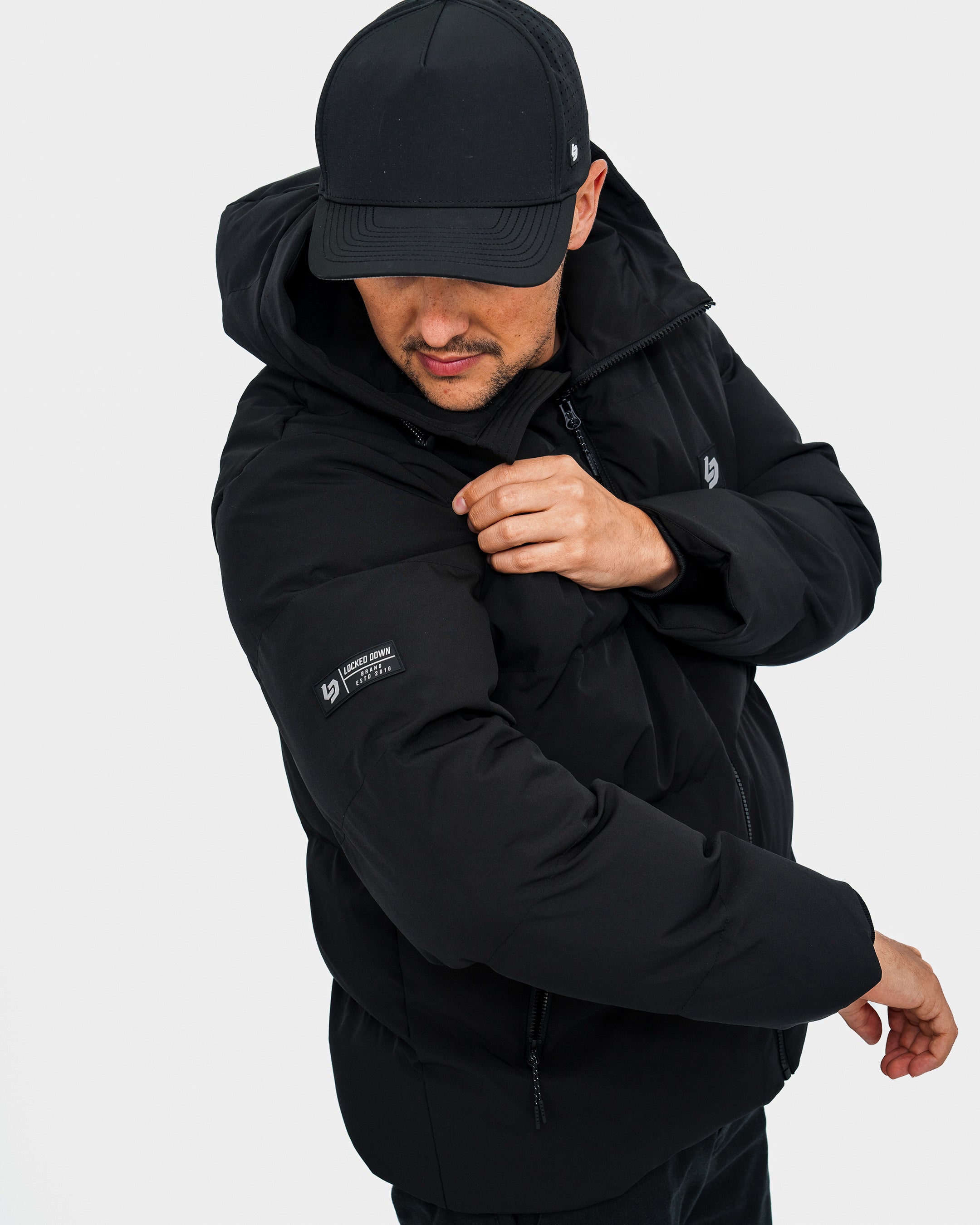 Locked Down Brands Premium Draft Puffer Jacket Black