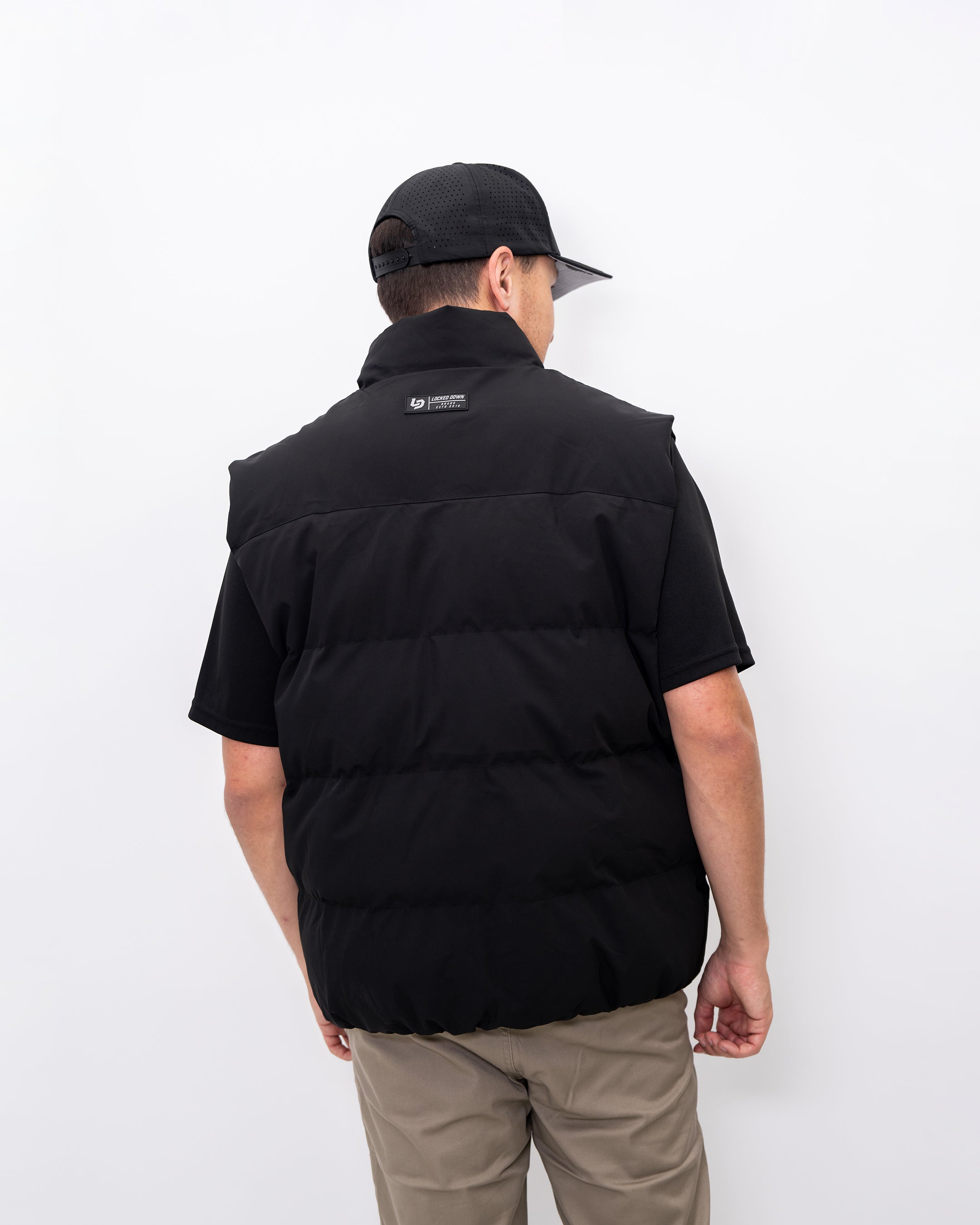 Locked Down Brands Premium Draft Puffer Vest Black