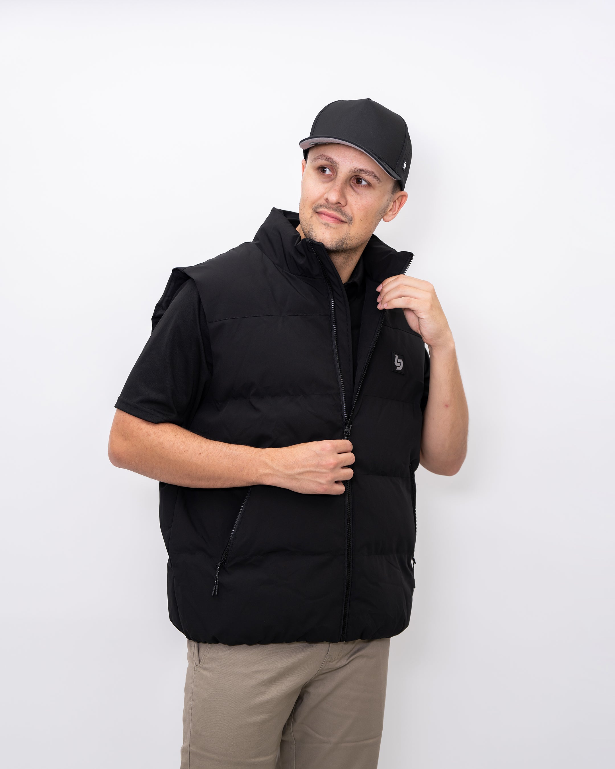 Locked Down Brands Premium Draft Puffer Vest Black