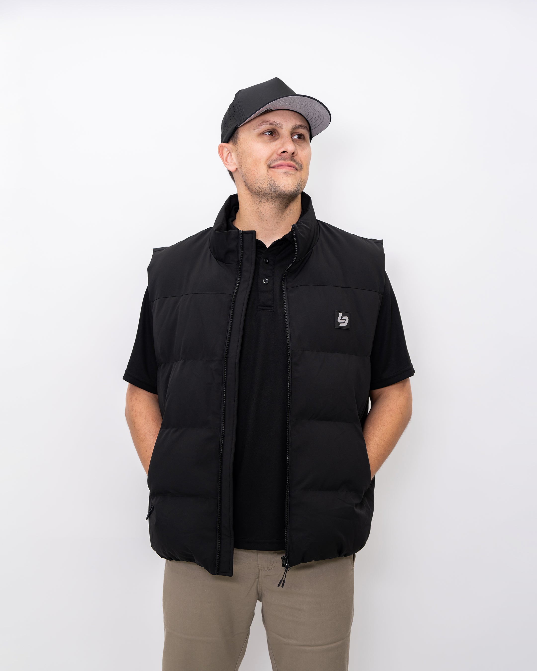 Locked Down Brands Premium Draft Puffer Vest Black