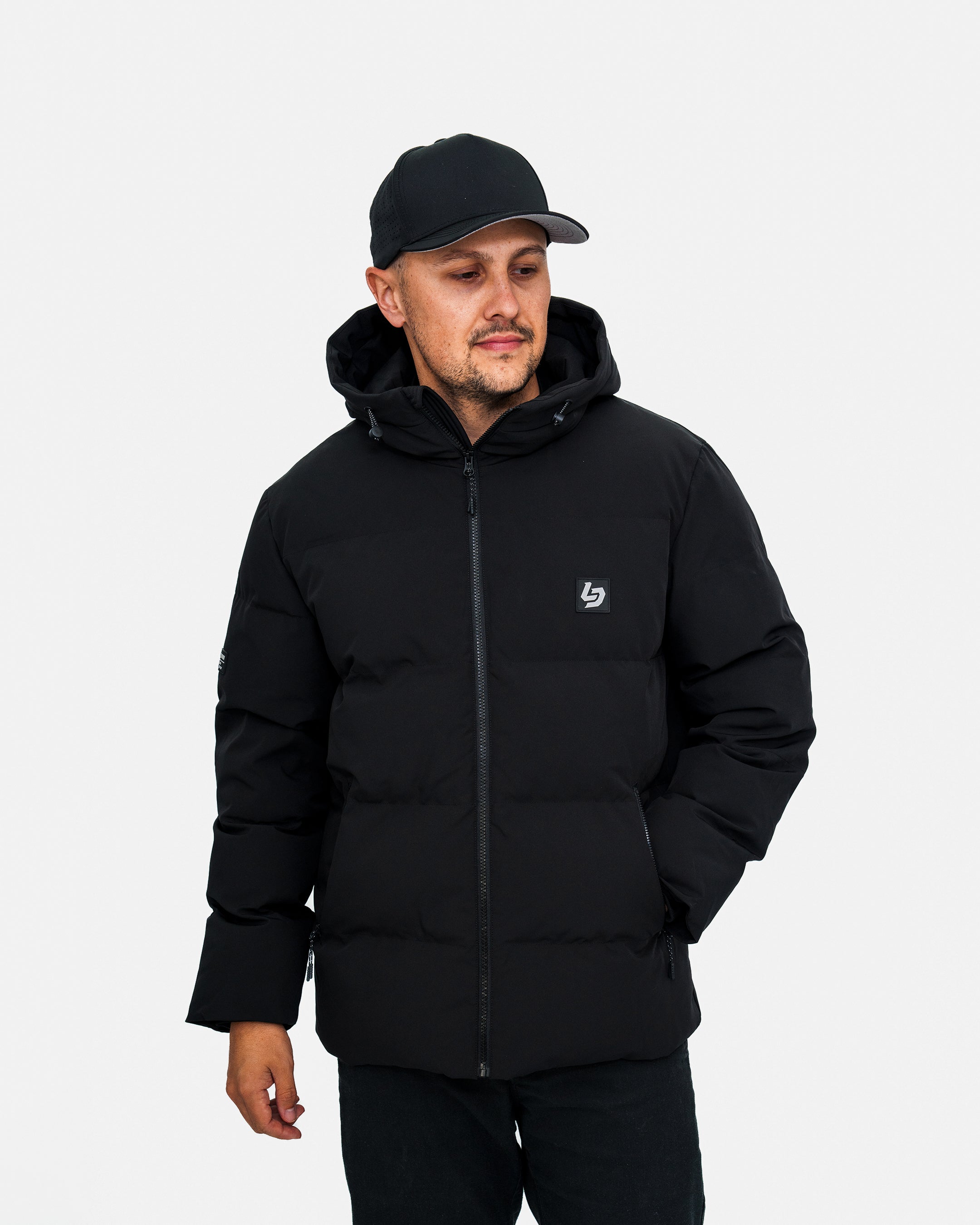 Locked Down Brands Premium Draft Puffer Jacket Black
