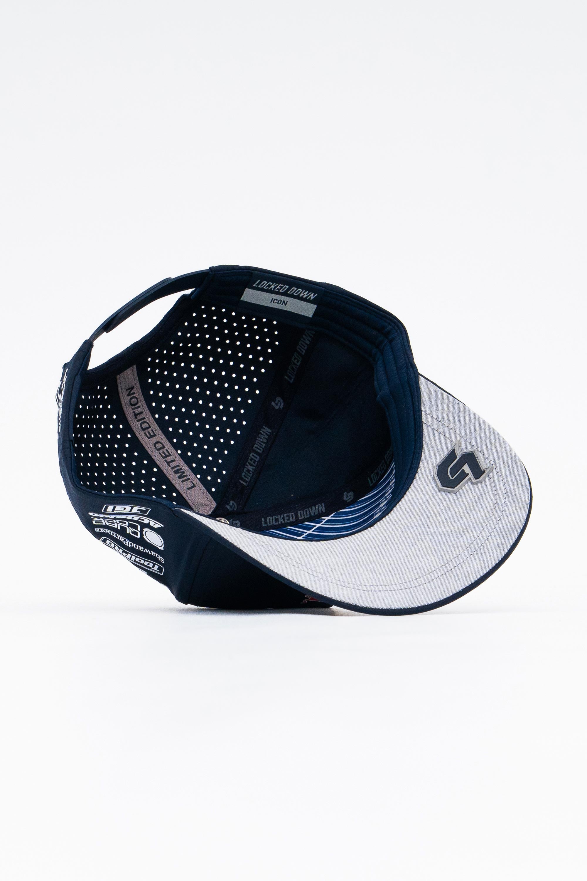 Locked Down Brands Premium Water Resistant ICON Snapback in Collaboration with Redbull Ampol Racing for 2025