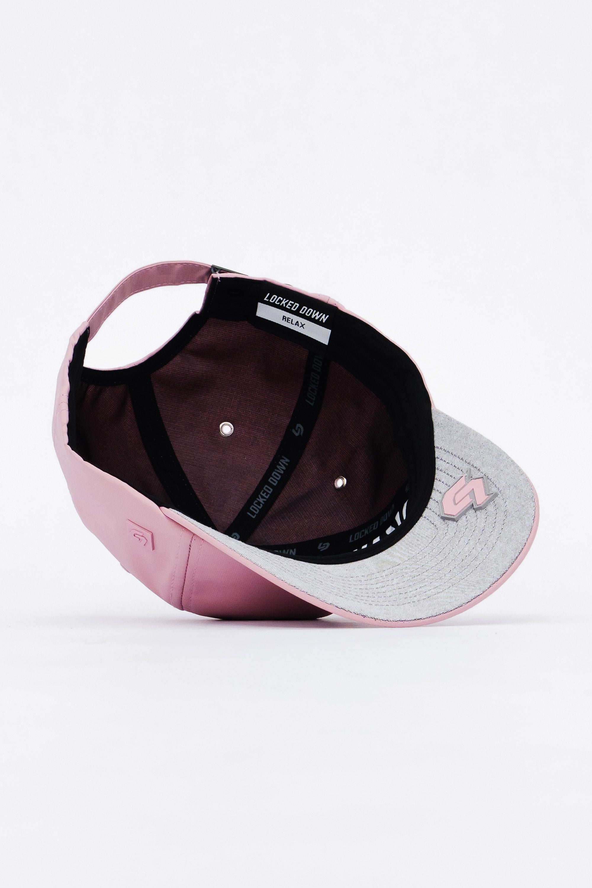 Locked Down Brands Premium Water Resistant RELAX Strapback - Pink