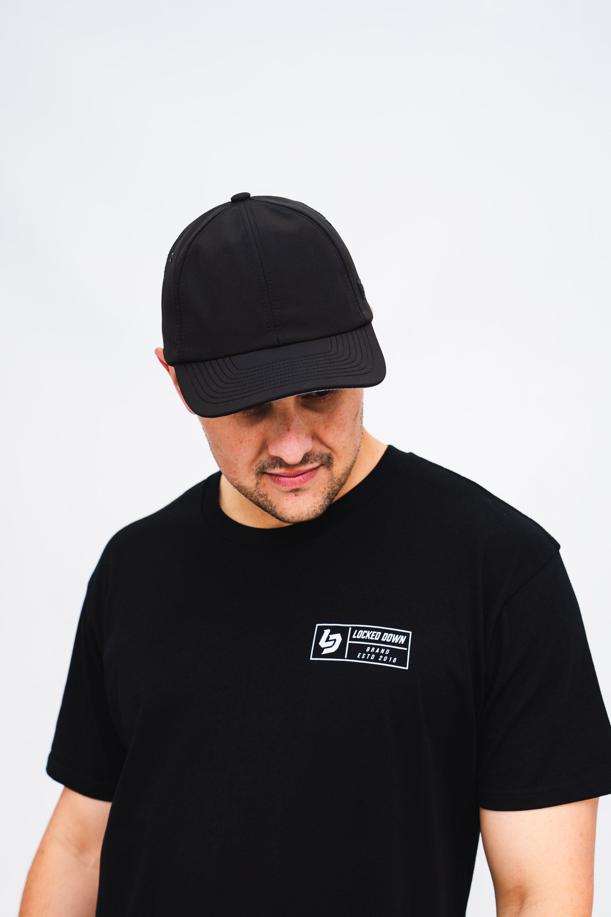 Locked Down Brands Premium Water Resistant RELAX Strapback - Black