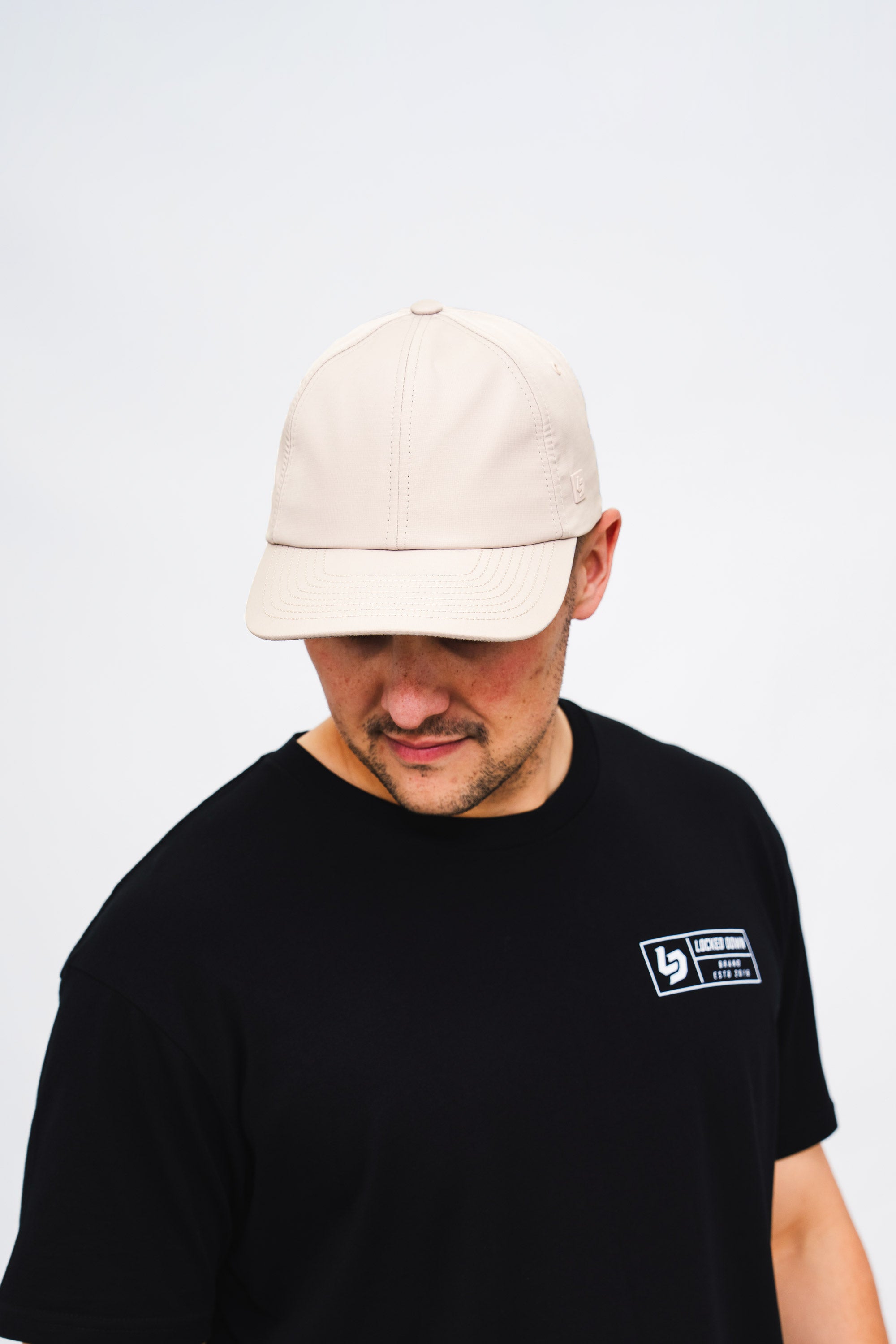 Locked Down Brands Premium Water Resistant RELAX Strapback - Bone