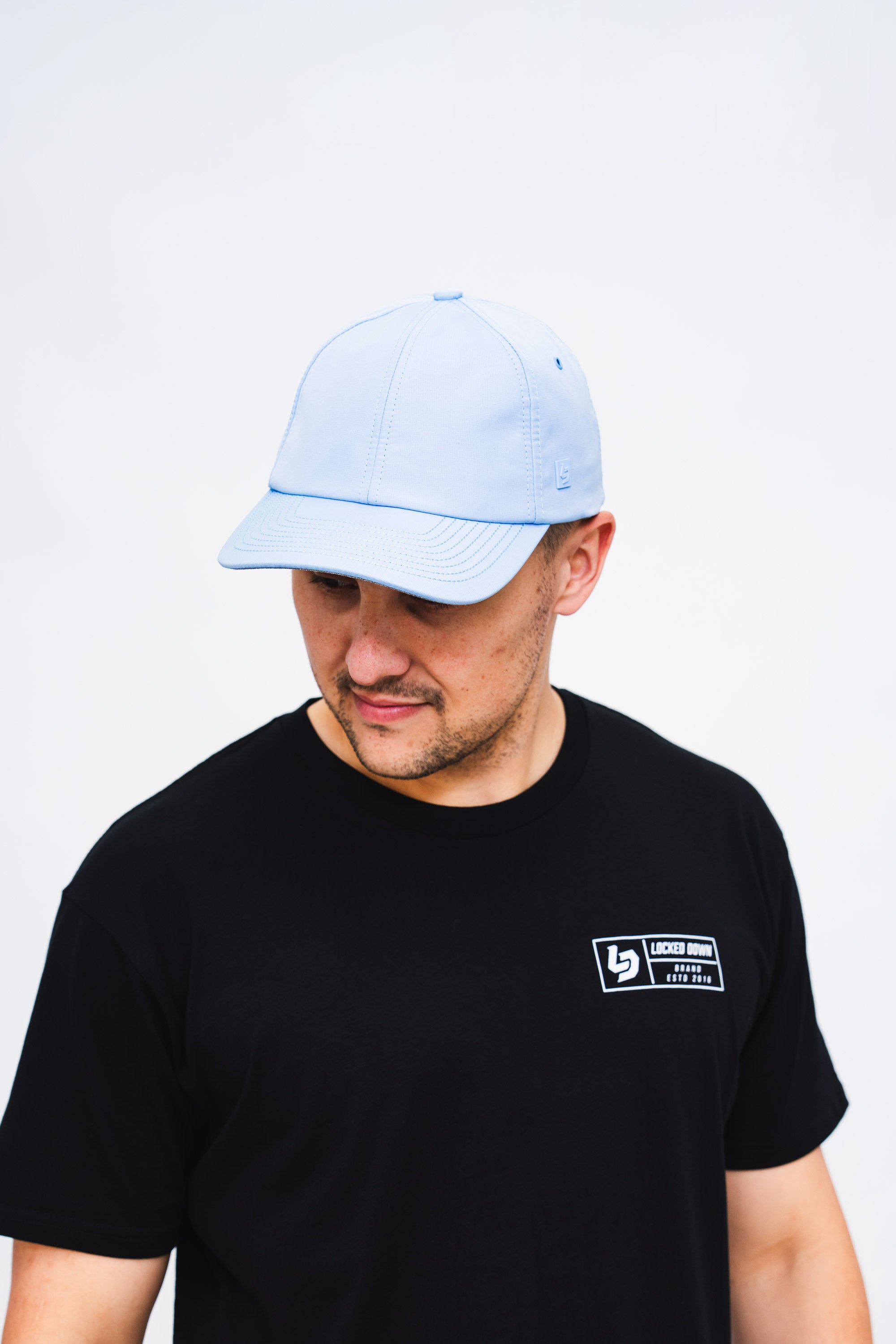 Locked Down Brands Premium Water Resistant RELAX Strapback - Pale Blue