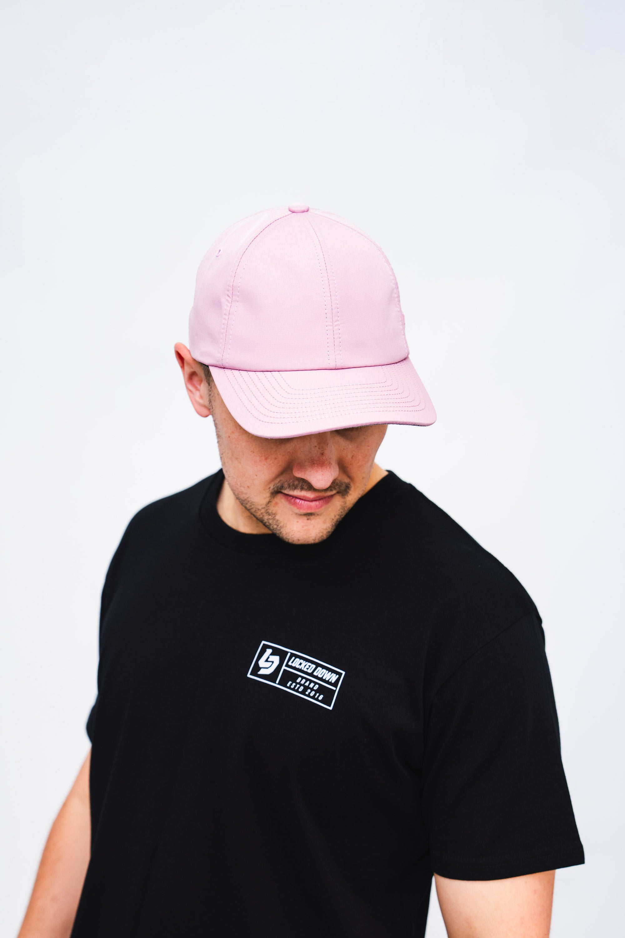 Locked Down Brands Premium Water Resistant RELAX Strapback - Pink