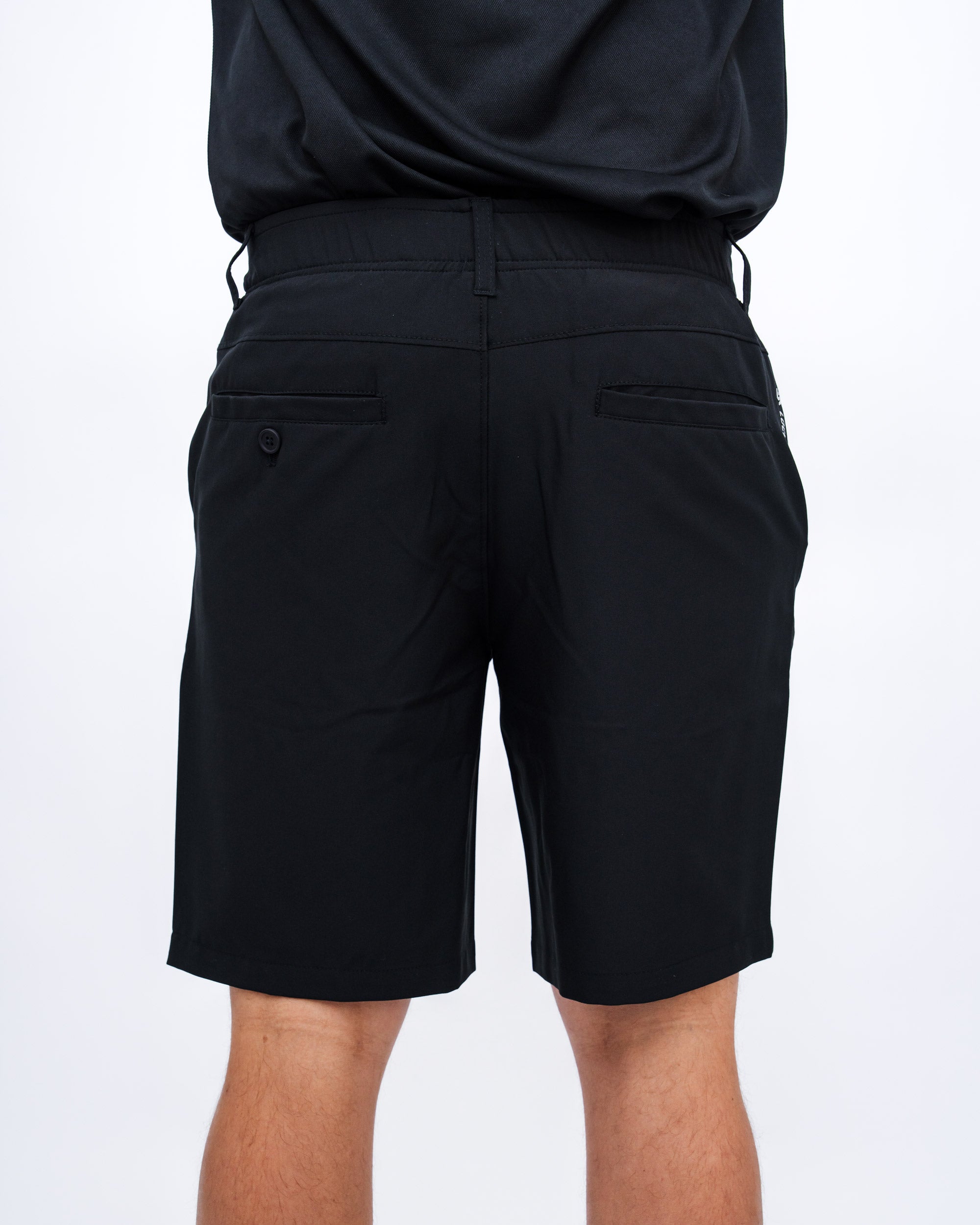 Locked Down Brands Premium Take On A Golf Short, The Rev Short - Black