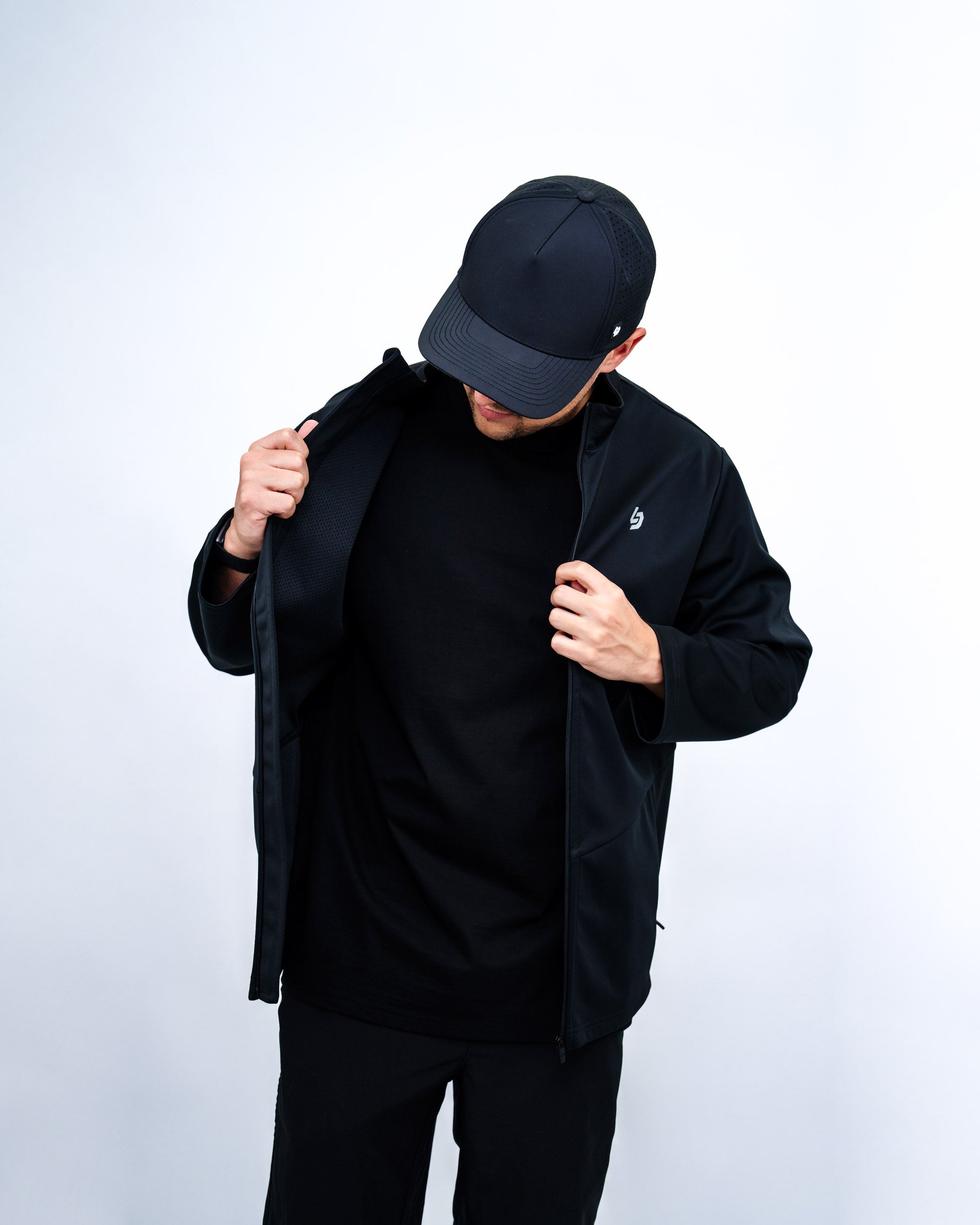 Locked Down Brands Premium Slick Softshell Jacket - Black