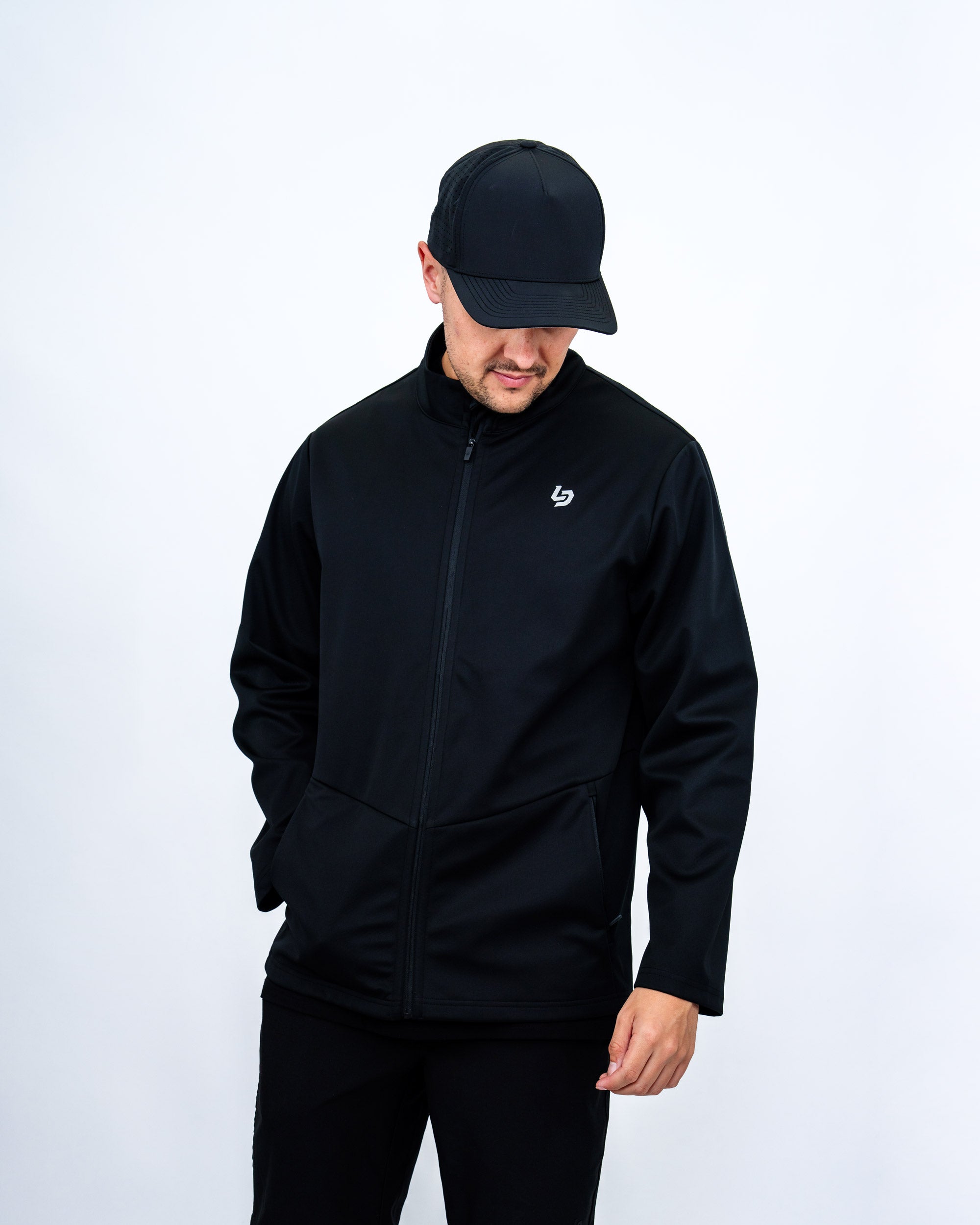 Locked Down Brands Premium Slick Softshell Jacket - Black