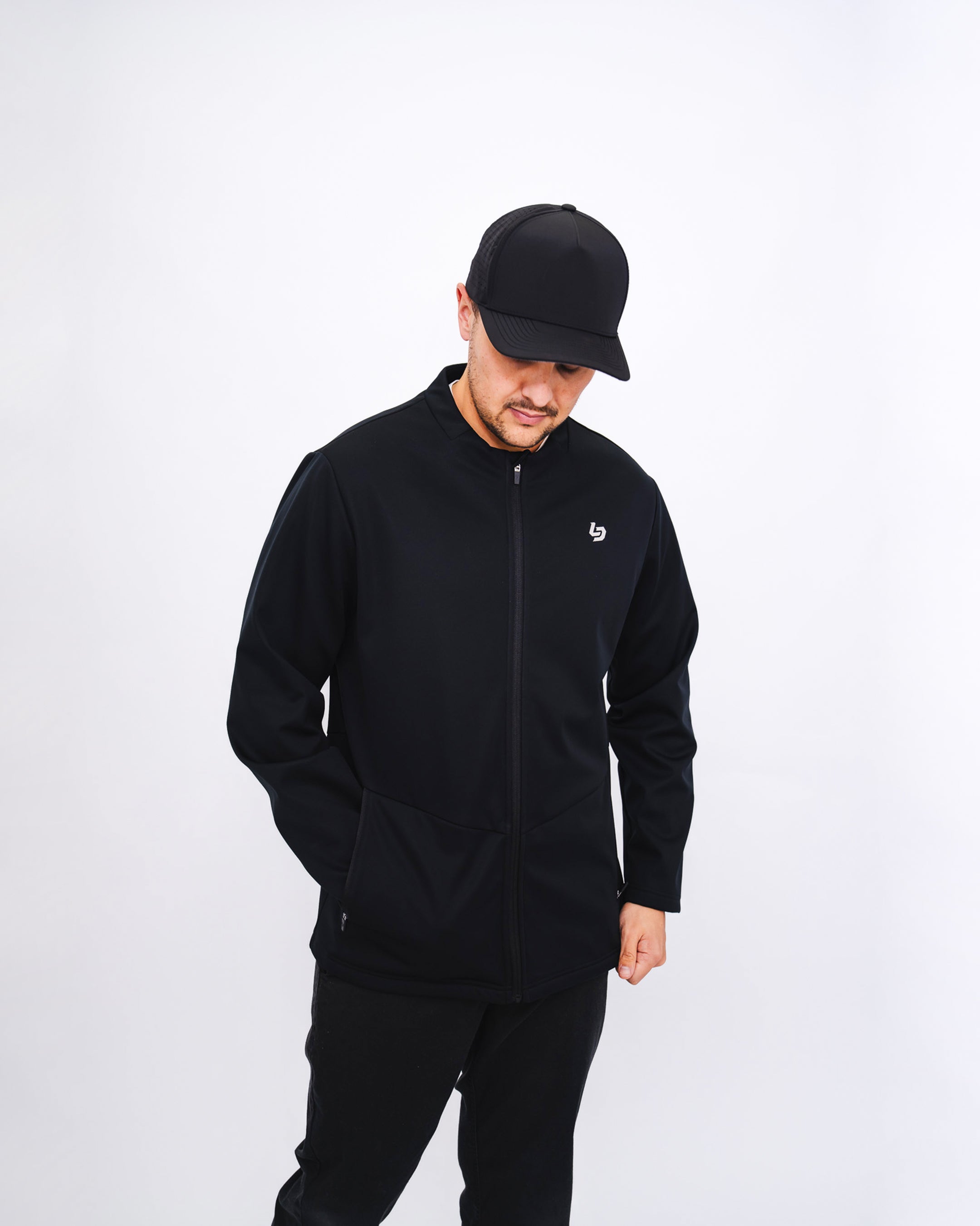 Locked Down Brands Premium Slick Softshell Jacket - Black