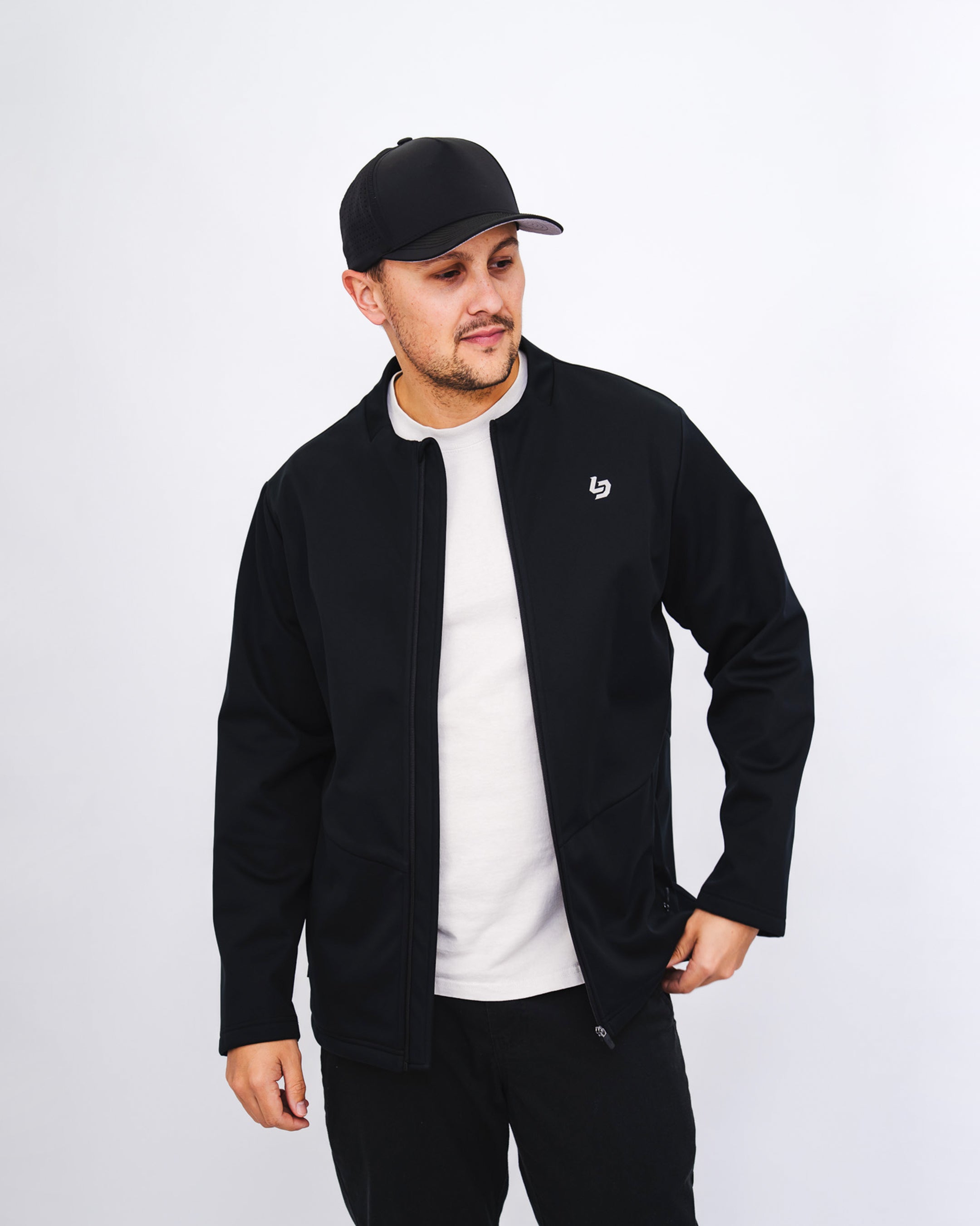 Locked Down Brands Premium Slick Softshell Jacket - Black