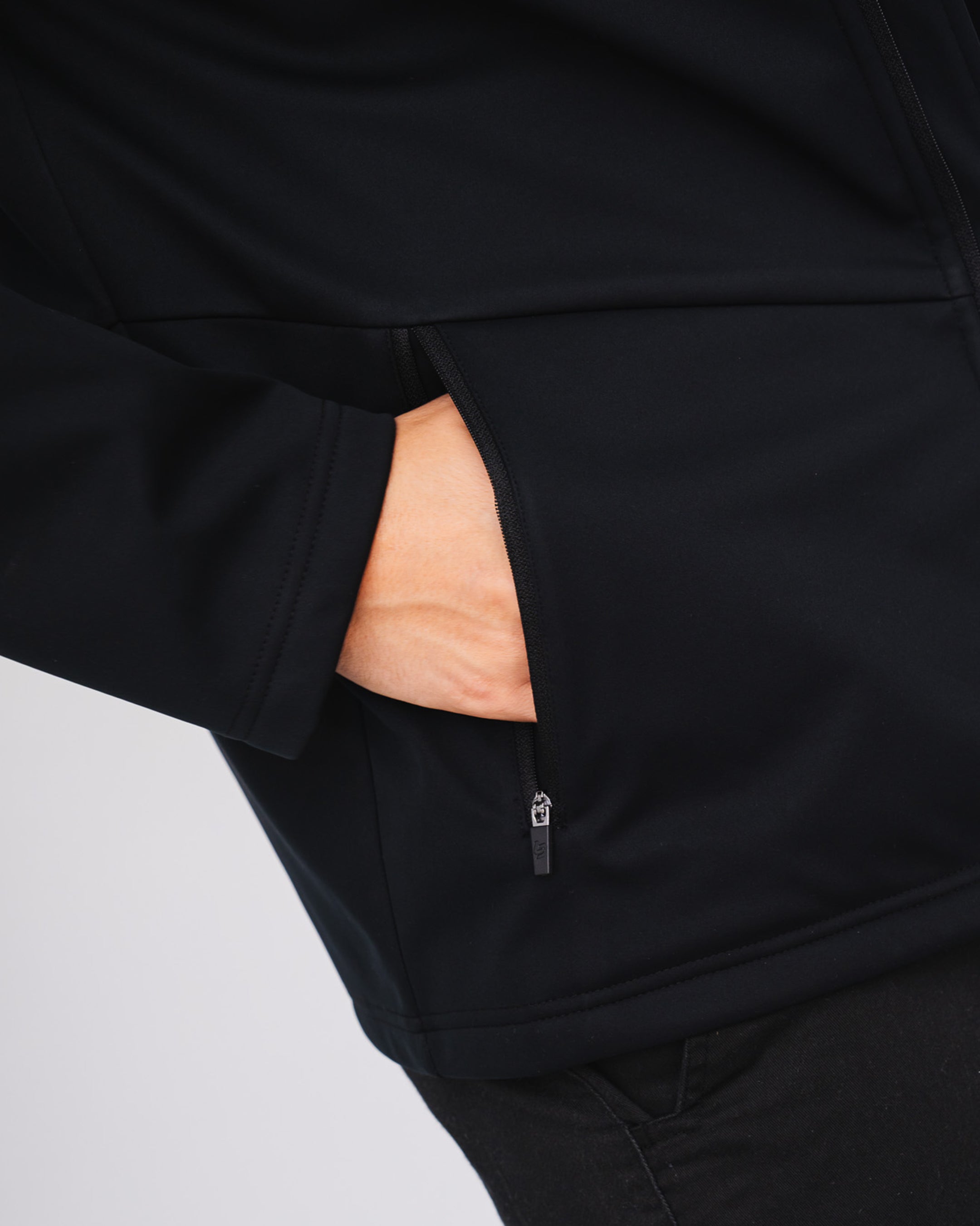Locked Down Brands Premium Slick Softshell Jacket - Black